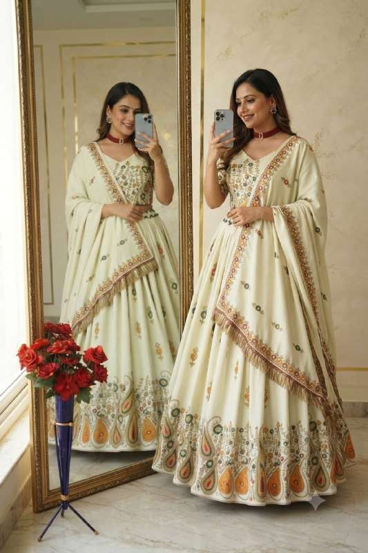  Cotton fabric Digital Print on Lehenga choli Collection who...