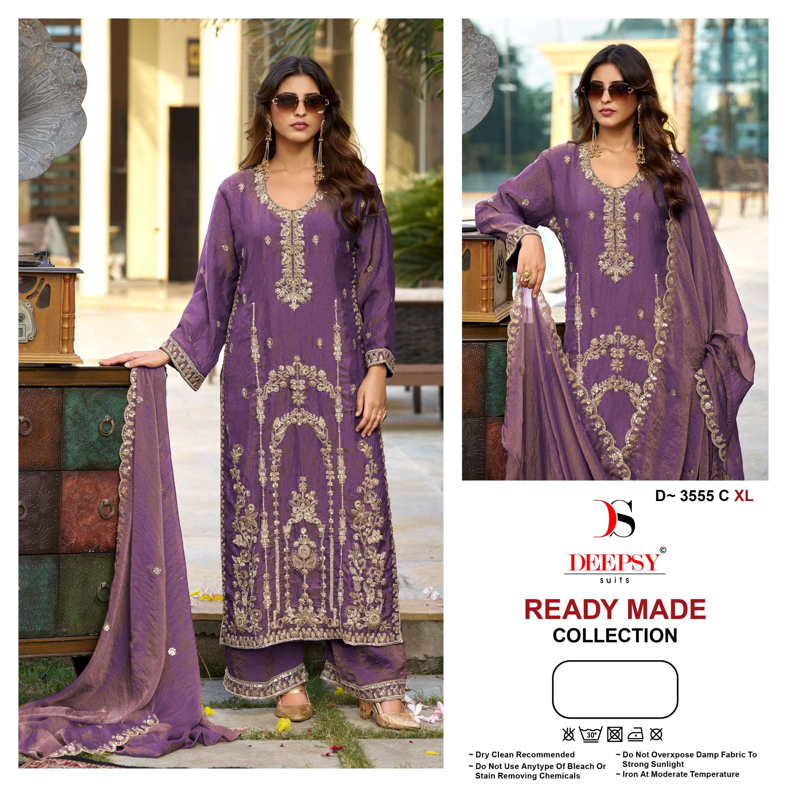 DEEPSY SUITS 3555 MOSS SILK BEATS WORK SALWAR SUIT AT WHOLESALER LUXURY EDITIONS