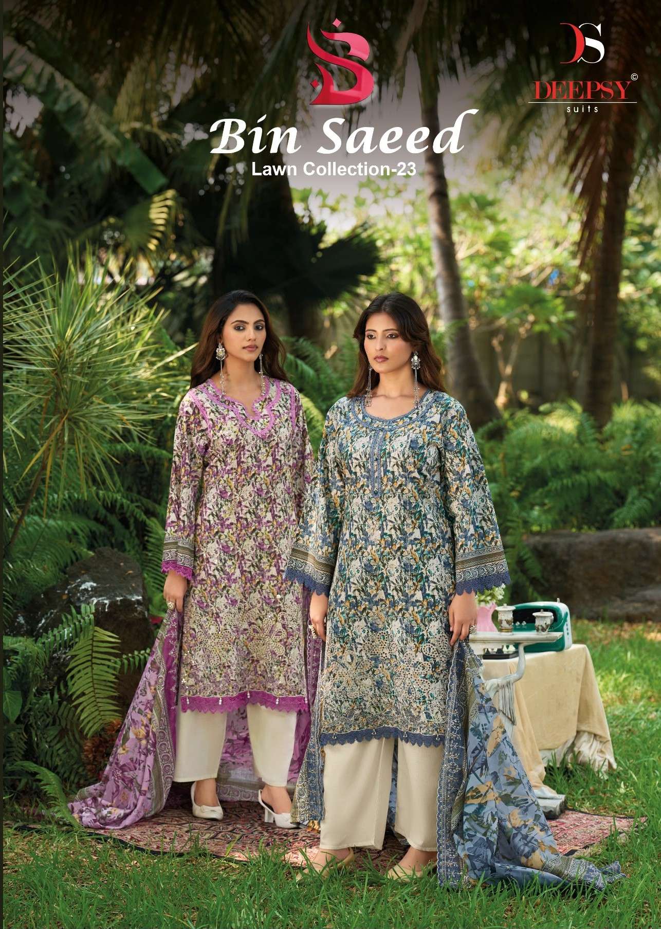 DEEPSY SUITS BIN SAEED VOL 23 COTTON HEAVY EMBROIDERY LADIES SUIT TRADITIONAL EXPORT