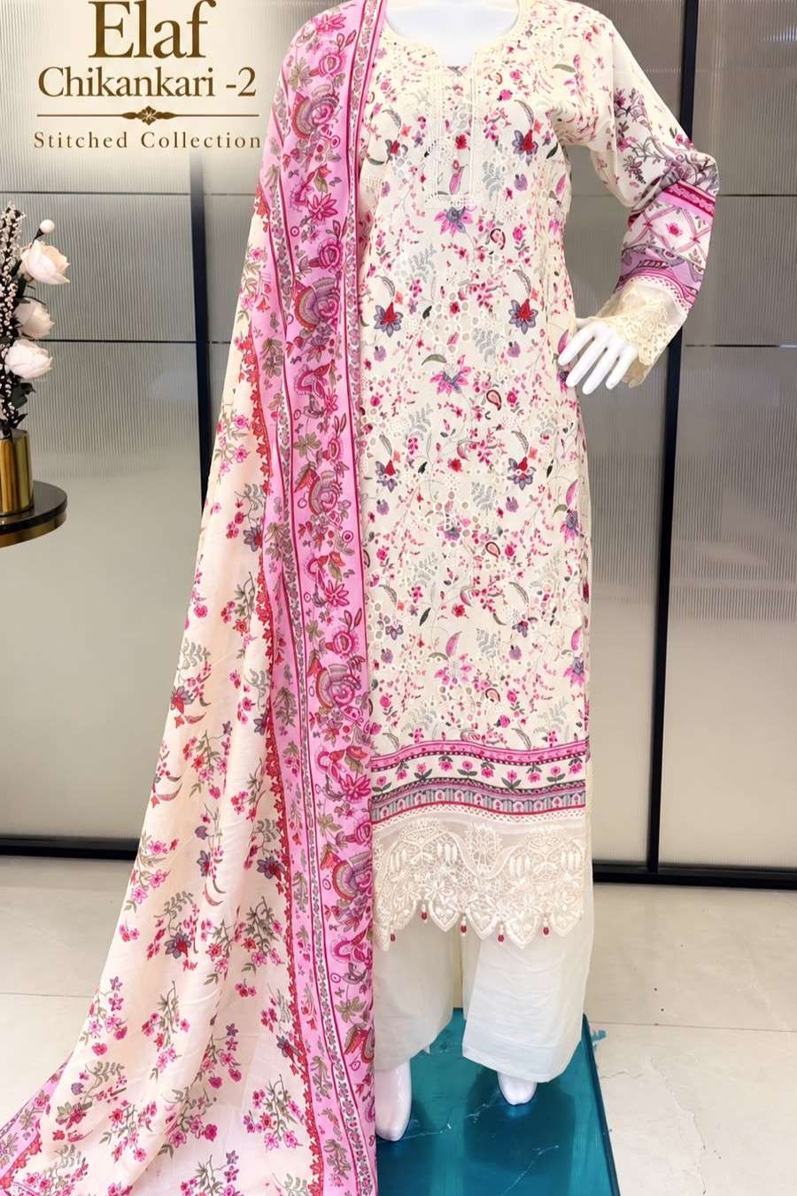 DEEPSY SUITS ELAF CHIKANKARI VOL 2 READYMADE PAKISTANI DRESS COLLECTION 