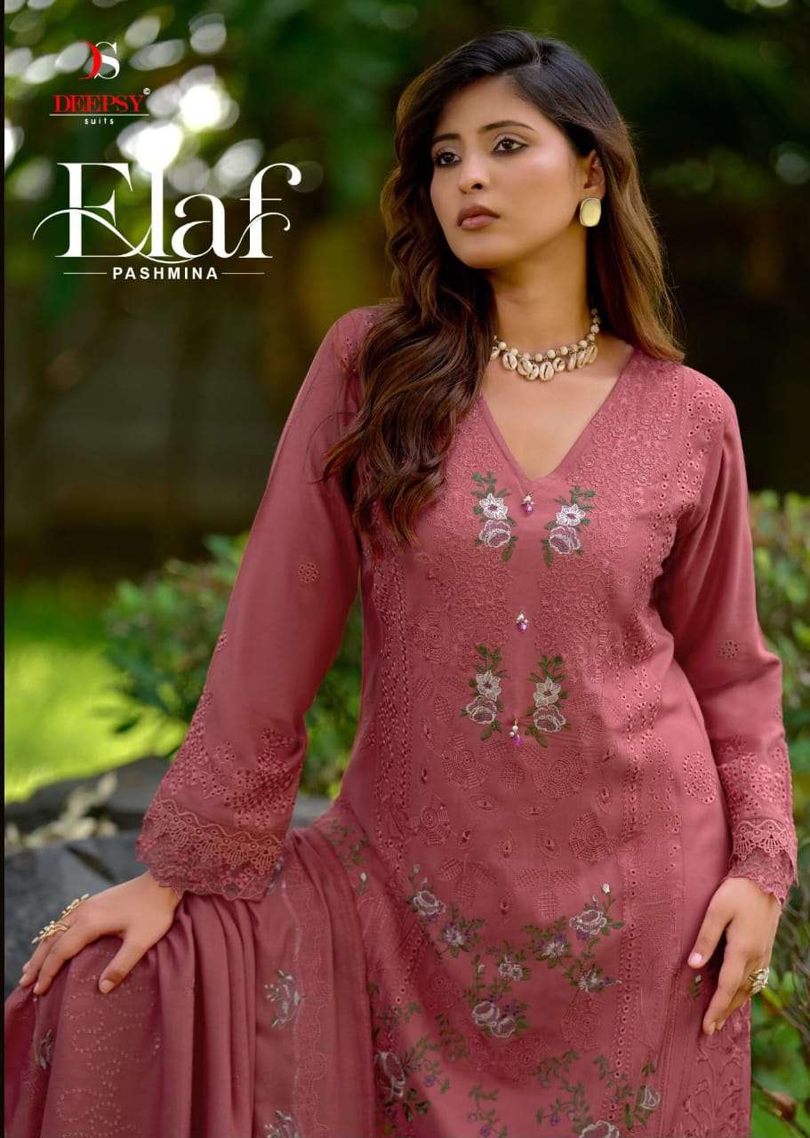 DEEPSY SUITS ELAF PASHMINA SELF EMBROIDERY PAKISTANI SUIT WINTER CLOTHING IN SURAT