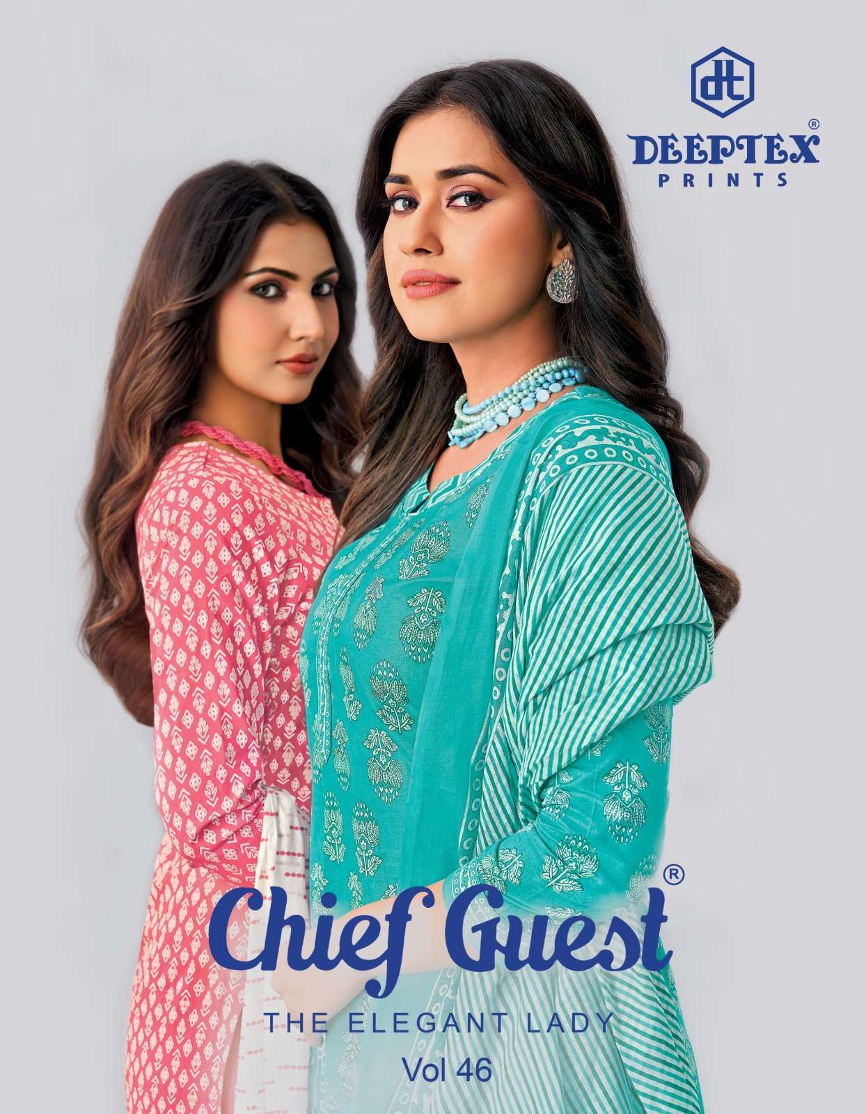DEEPTEX CHIEF GUEST VOL 46 COTTON MATERIAL DRESS COLLECTION WHOLESALER GUJARAT