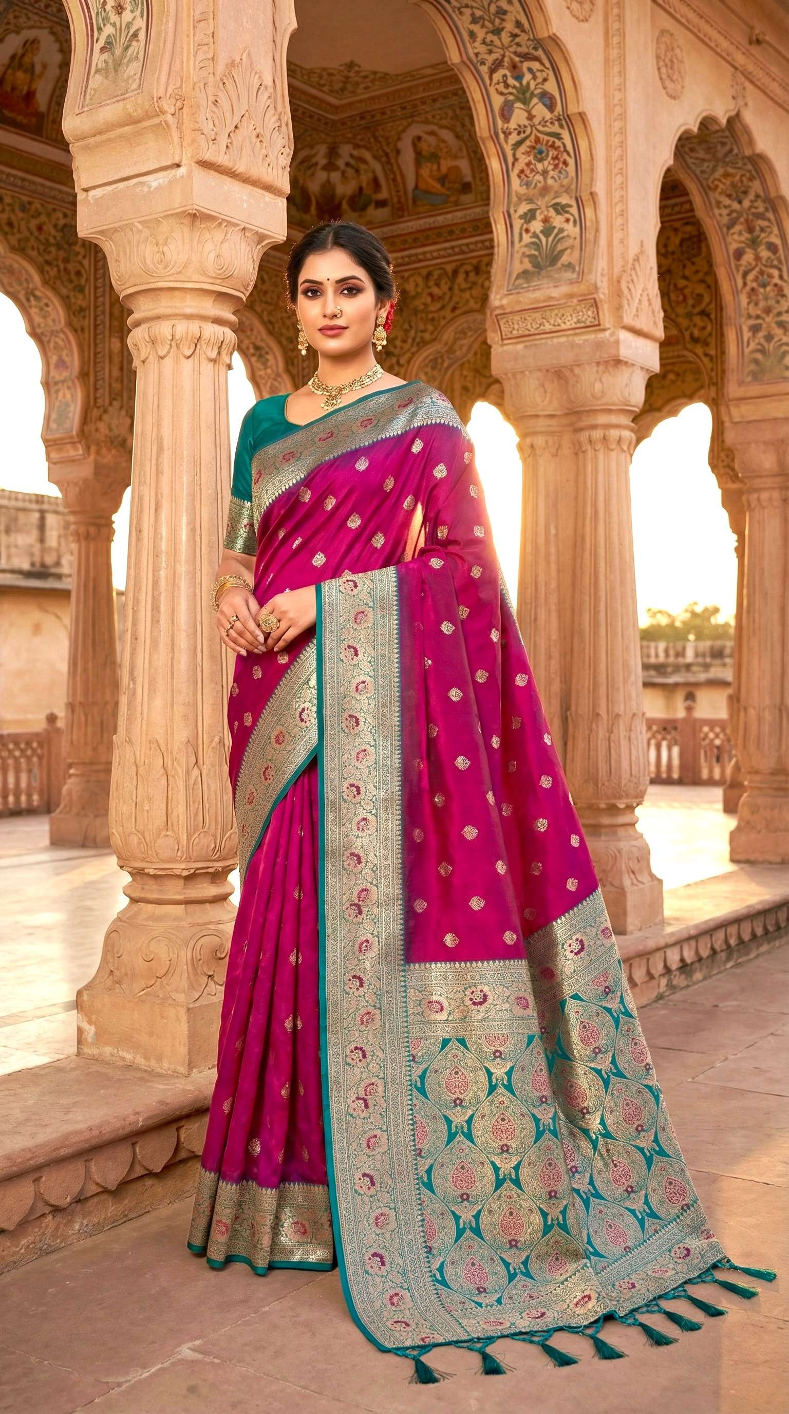  DIYA VOL  2 SOFT AND PURE BANARASI SILK FANCY FABRIC SAREE RESELLER IN SURAT