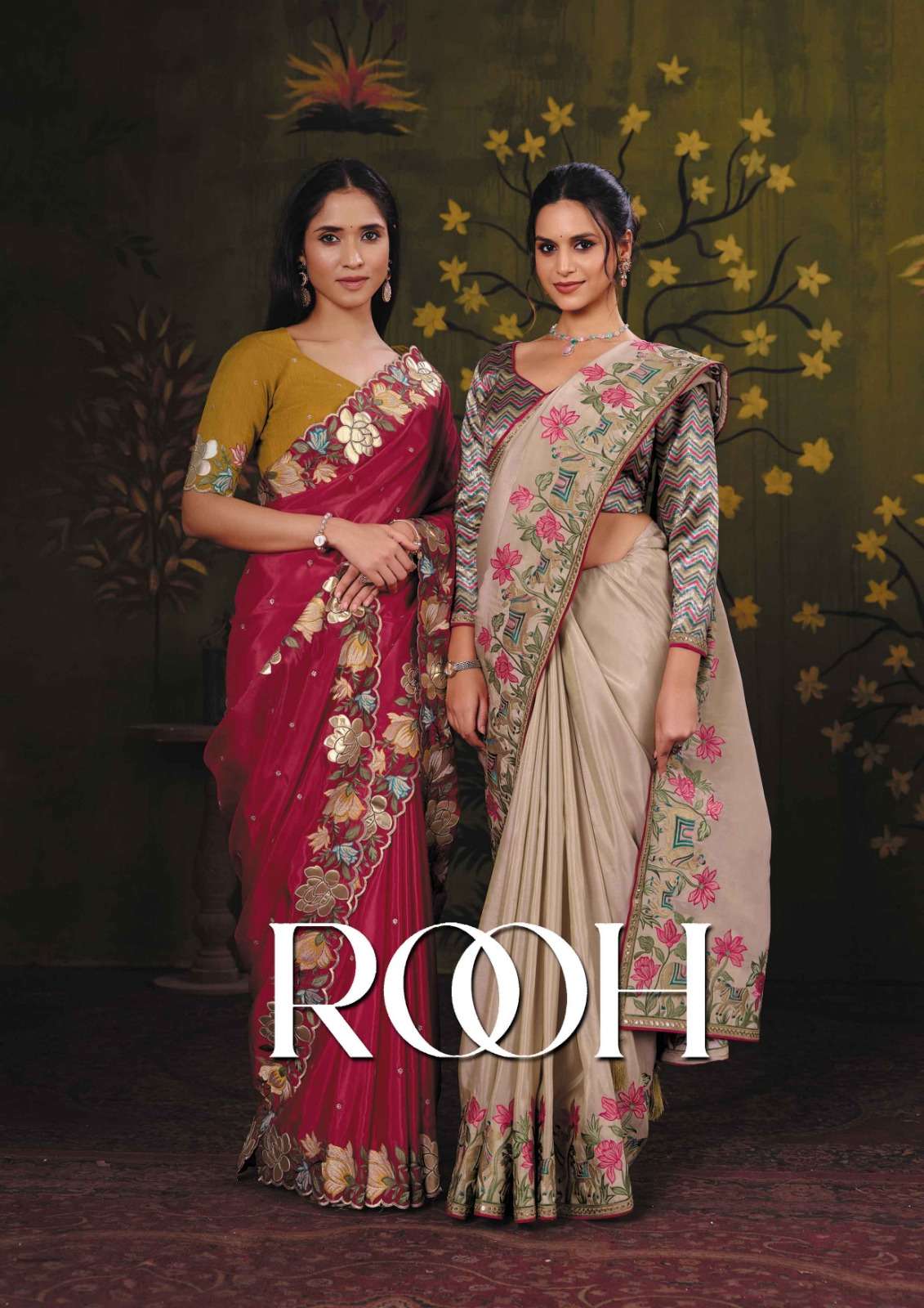 FESTIVE WEAR MAHOTSAV NORITA 44900 ROOH FANCY FABRIC SAREE RESELLER IN SURAT