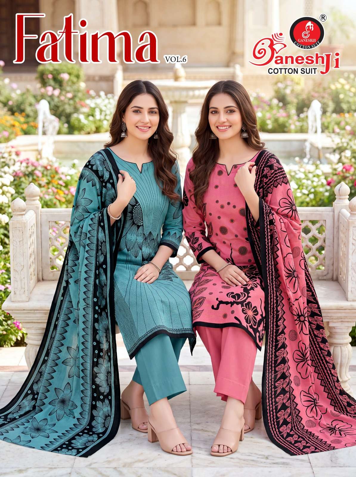 GANESHJI FATIMA VOL 6 REGULAR LIGHTWEIGHT COTTON PRINT SALWAR KAMEEZ WEAR SURAT