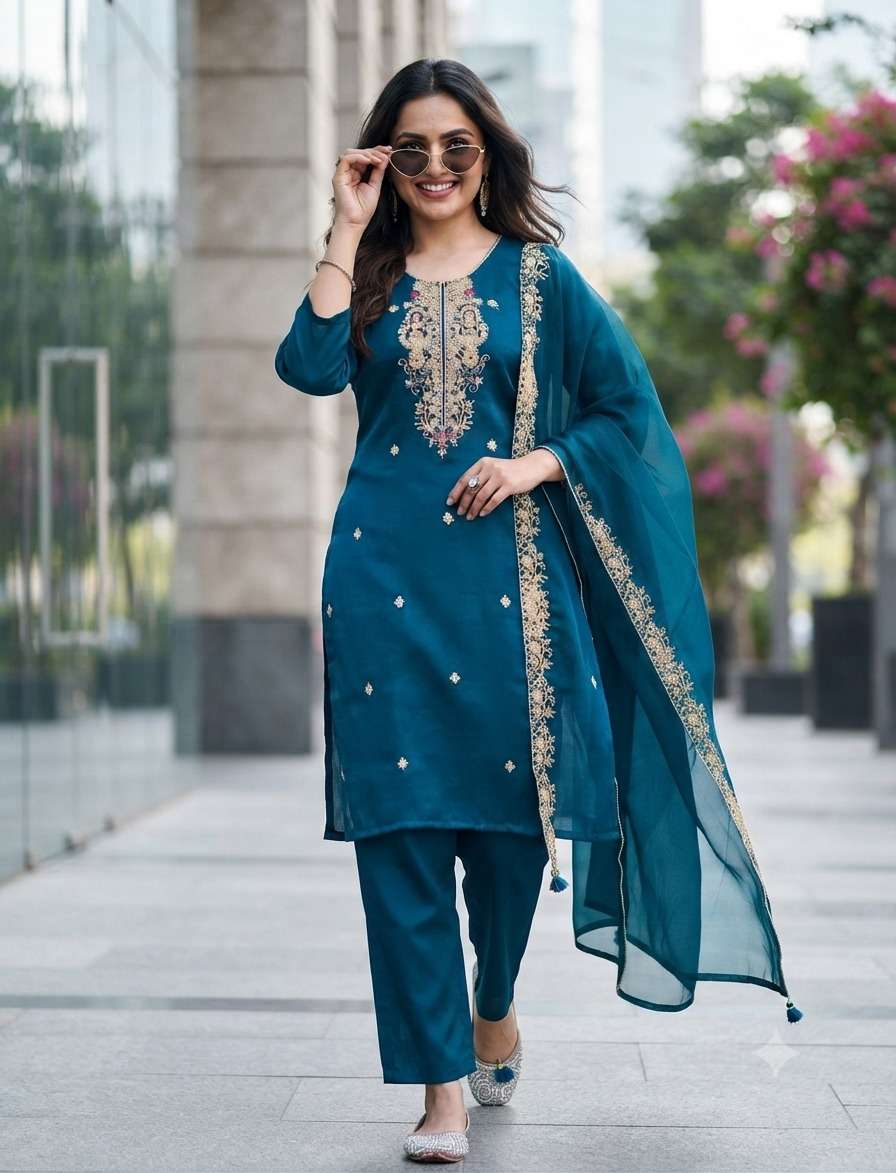 GULABO THE NEW INDUS GENERATION WEAR SILK SALWAR SUIT FOR RESELLER PRICE IN SURAT
