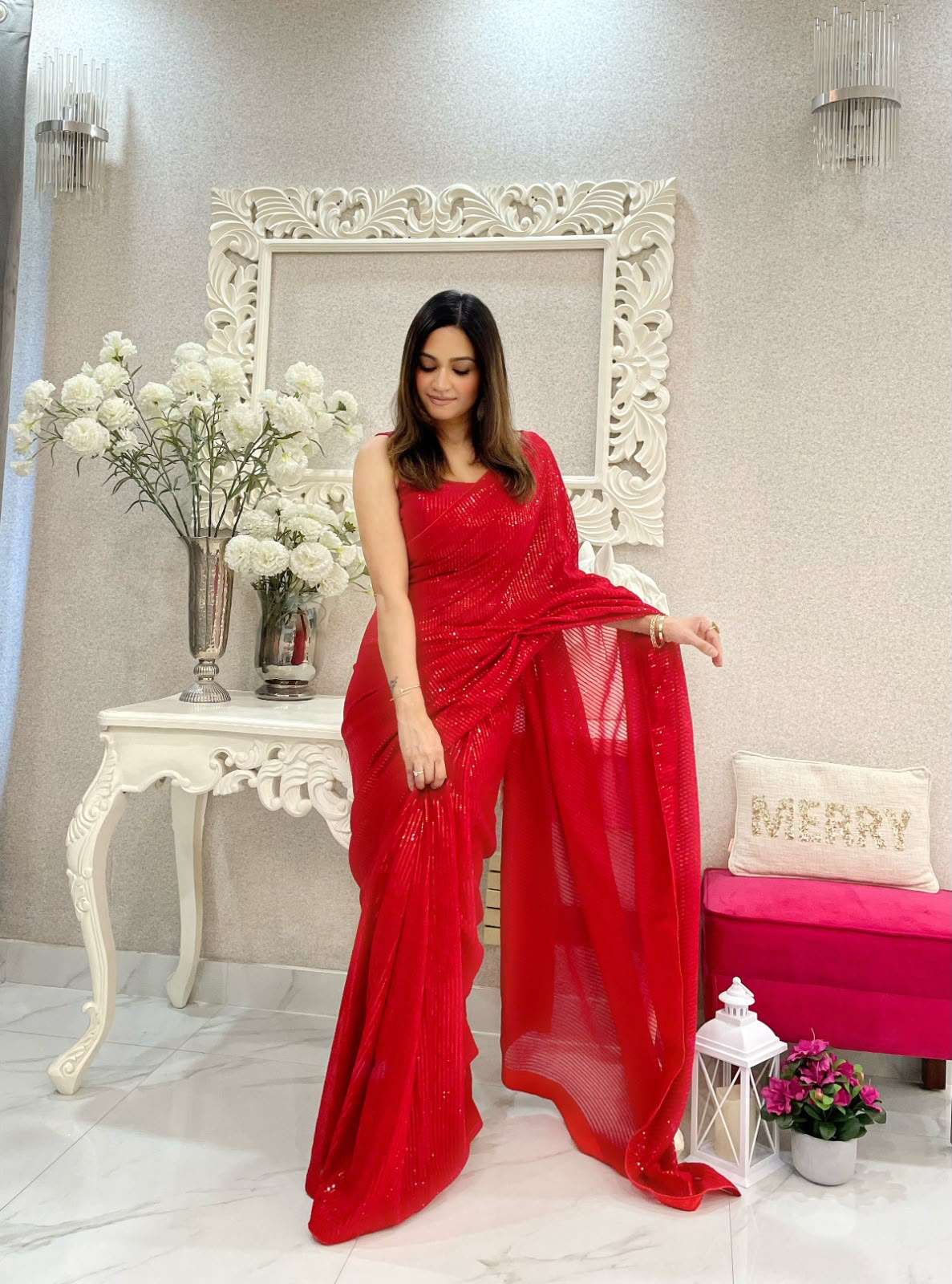 Heavy and classic Georgette fancy Fabric reseller in surat 5201
