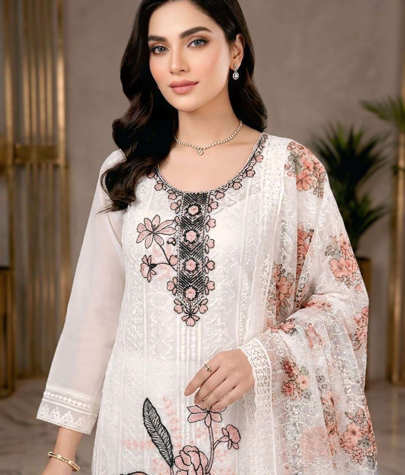 HEAVY SHIFFLI STITCHED SHALWAR SHALWAR KAMEEZ FOR EVERY DAY INDIAN EXPORT