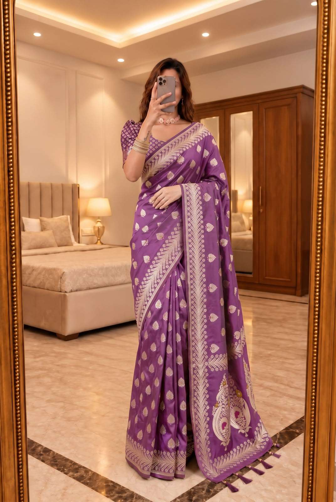 Hit Collection Soft and pure Banarasi premium silk fabric saree reseller in surat