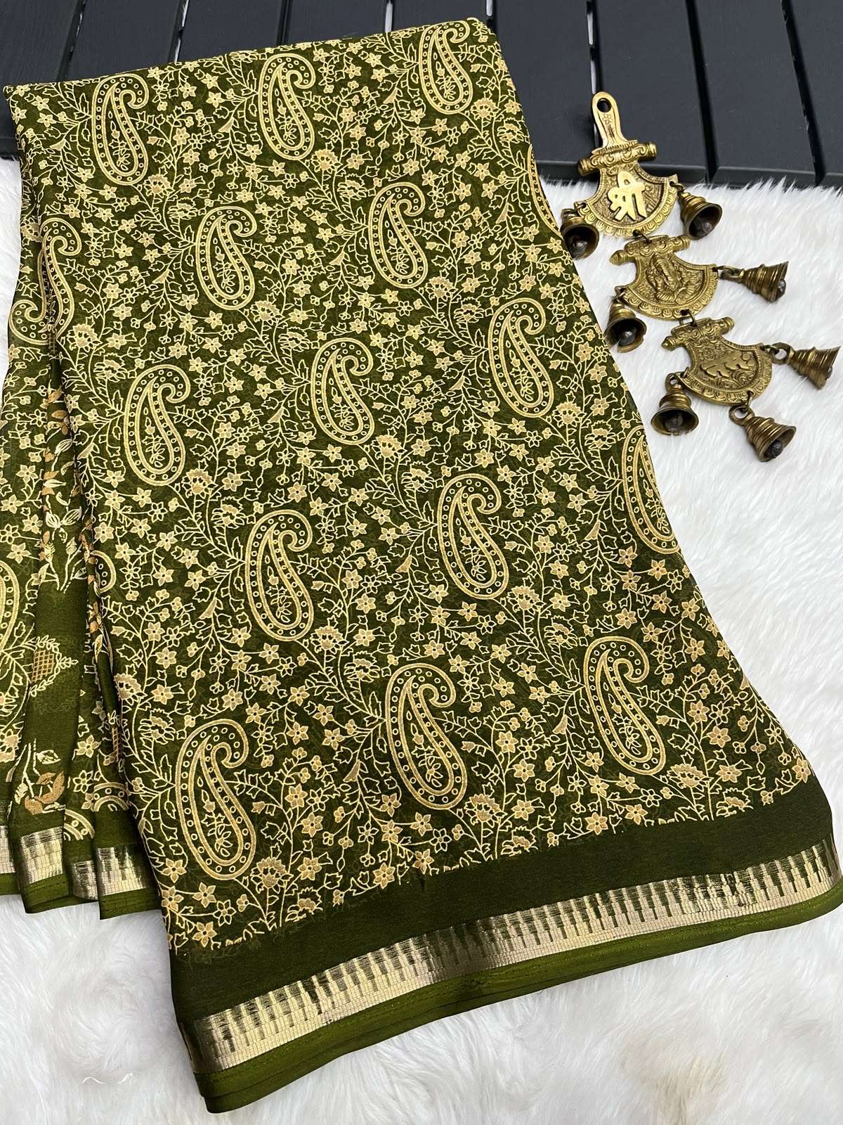  Italian crepe silk fabric saree wholesale in surat