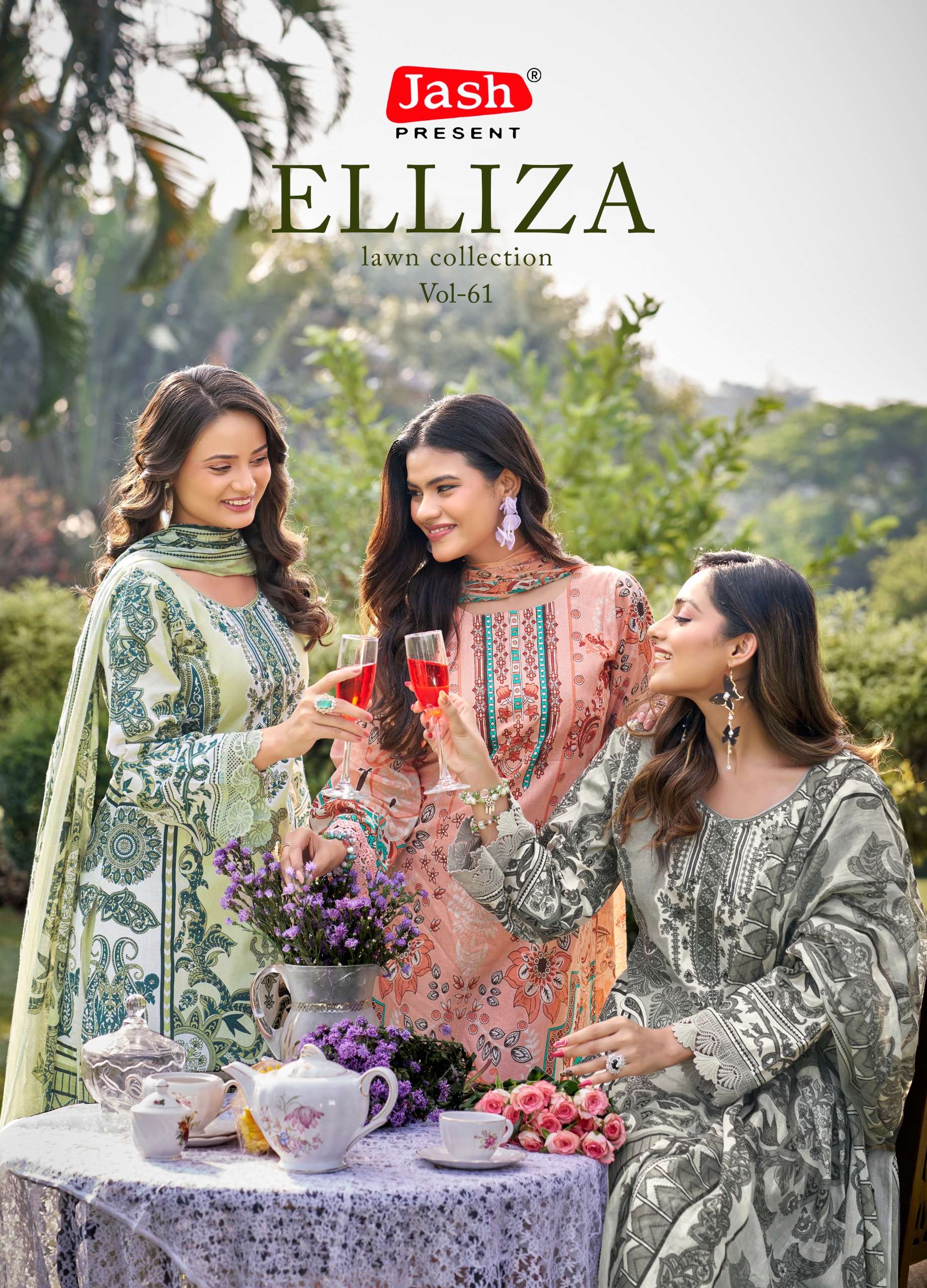 JASH ELLIZA VOL 61 PURE COTTON PRINT PREMIUM COTTON PRINTED SUITS WHOLESALER GUJARAT