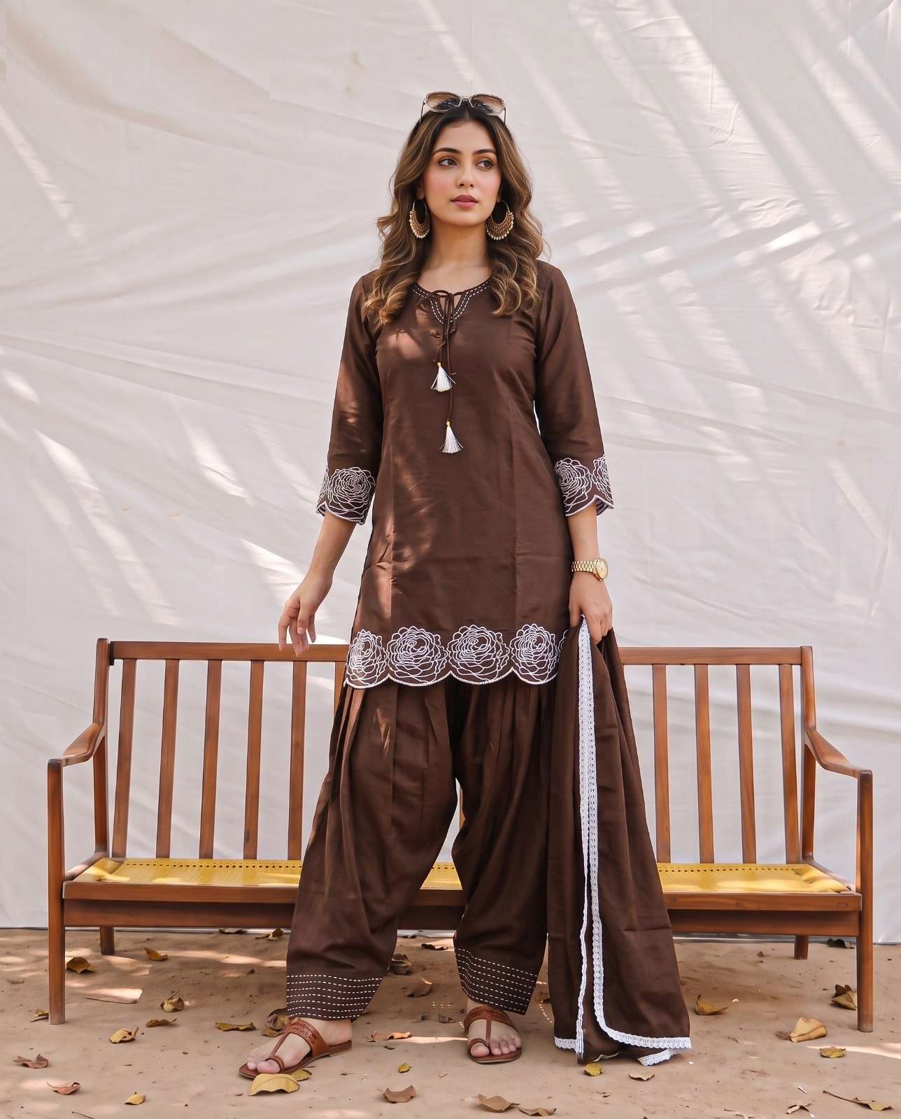 K 1414 BOUTIQUE TREND BACK DORI SALWAR SUIT MOONLIT ROOZANA DAILY WEAR LUXURY