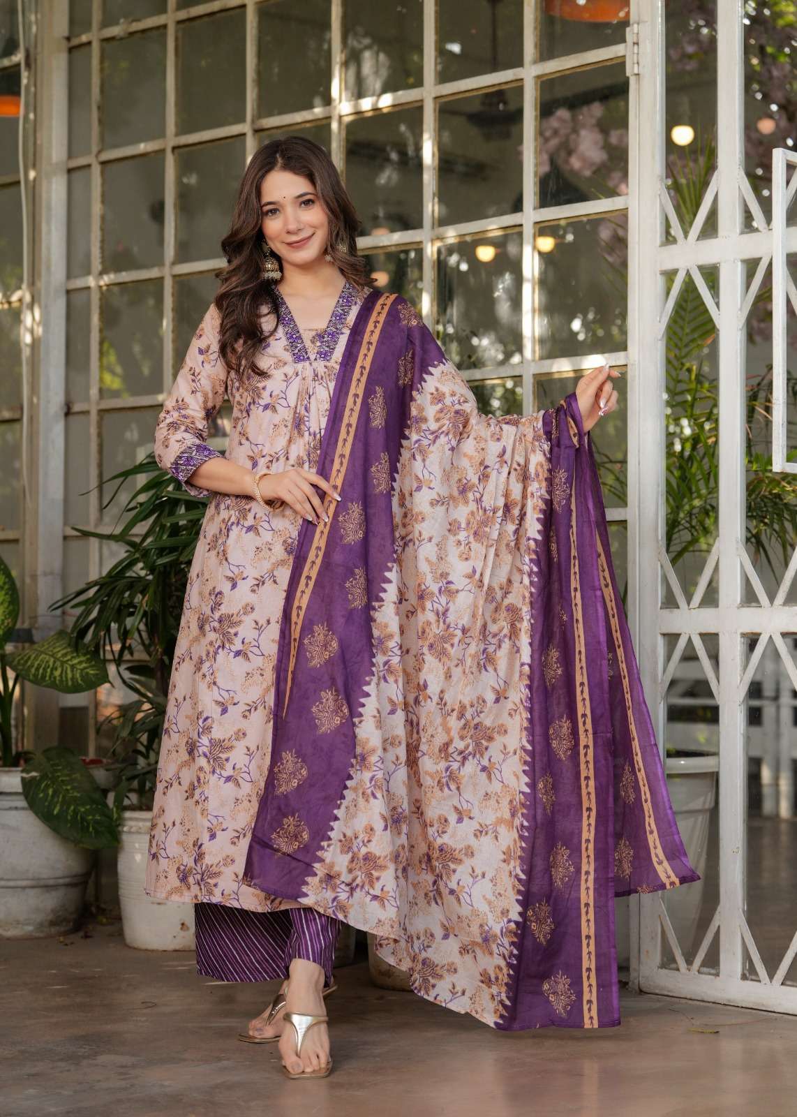 K617 SUMMER COTTON FLOWER SHALWAR KAMEEZ DIWALI PARTY ANY FU...
