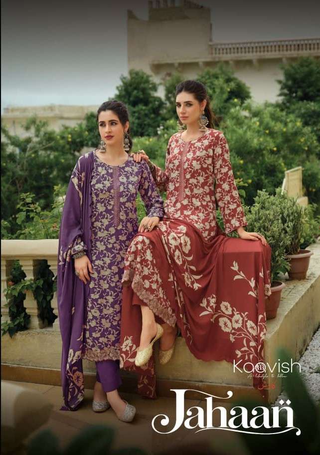 KAAVISH JAHAAN PASHMINA DIGITAL PRINT SALWAR SUIT FOR SUMMER FESTIVAL RESELLER