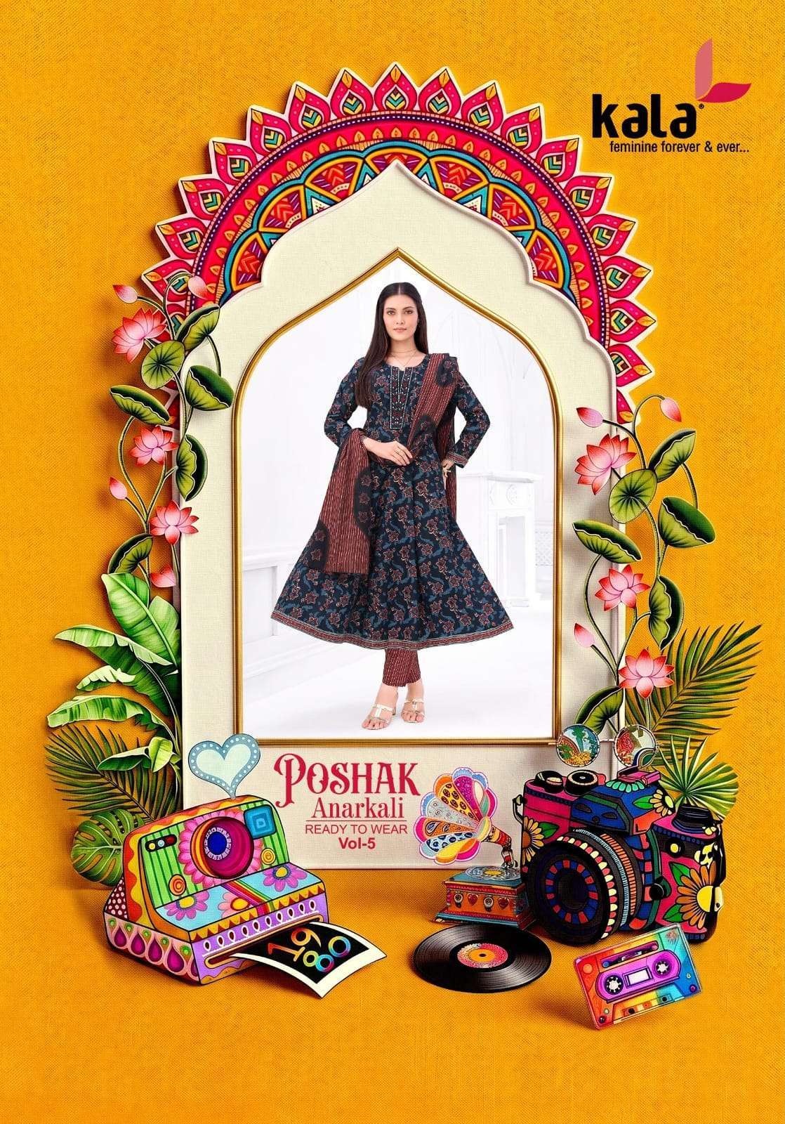 KALA CREATION ANARKALI VOL 5 COTTON ANARKALI SUIT COLLECTION WHOLESALER INDIA BUY TO WORLD
