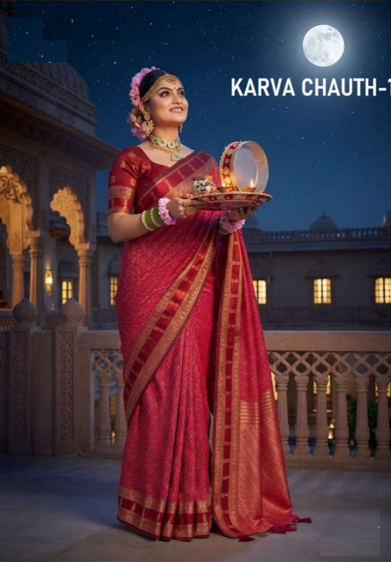 Karva Chauth 1 Presenting Karva Chauth Special Addition Saree Soft Silk fabric saree Reseller in surat