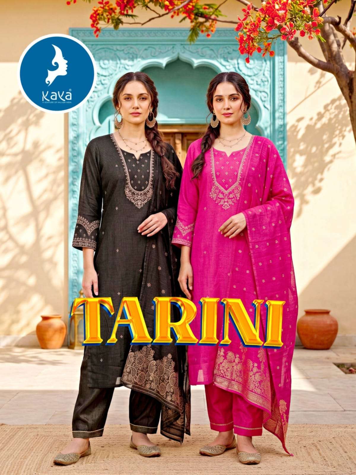 KAYA KURTI TARINI MILANO SHIMMER 3 PIECE STRAIGHT CUT CONCEPT FANCY SUIT READYMADE RESELLER