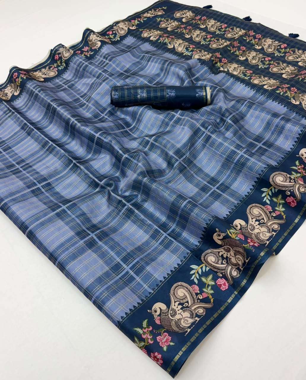 Kazari Series Charvi Tusser Soft And Pure Tusser fabric saree reseller in surat