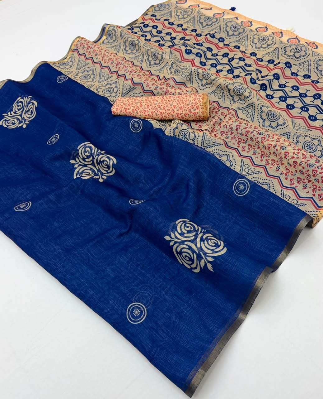 Kazari series Lisha Soft and pure cotton fabric saree reseller in surat