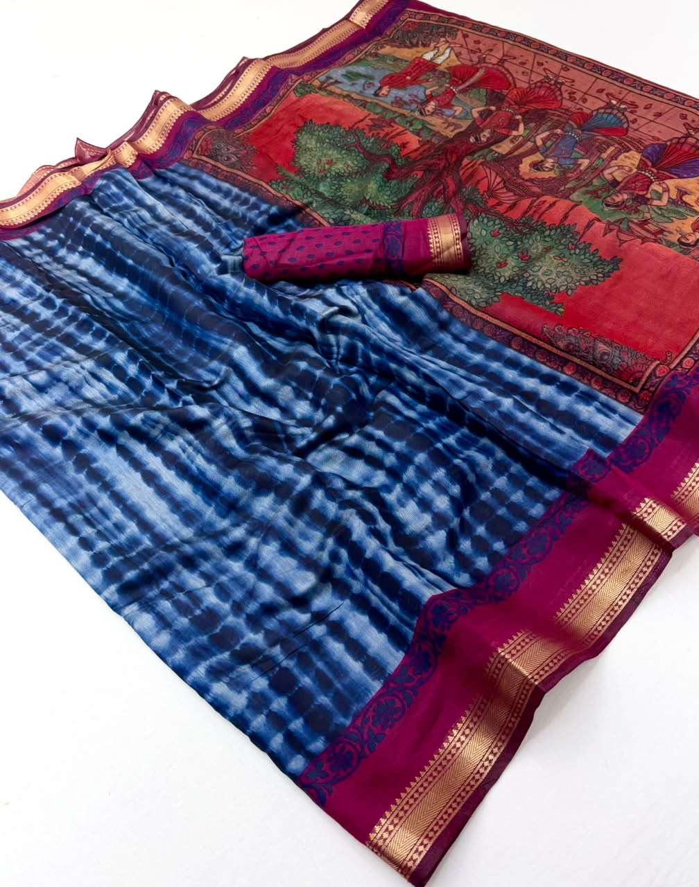 Kazari Series mul cotton Soft Mul Cotton fabric  with Unique Print saree reseller in surat 