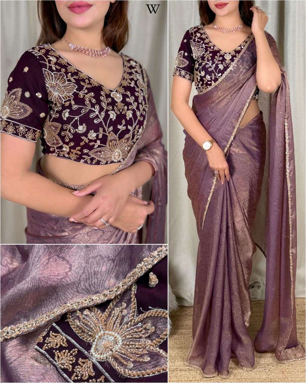 Kiara Fancy and classic satin Jacquard saree reseller in surat