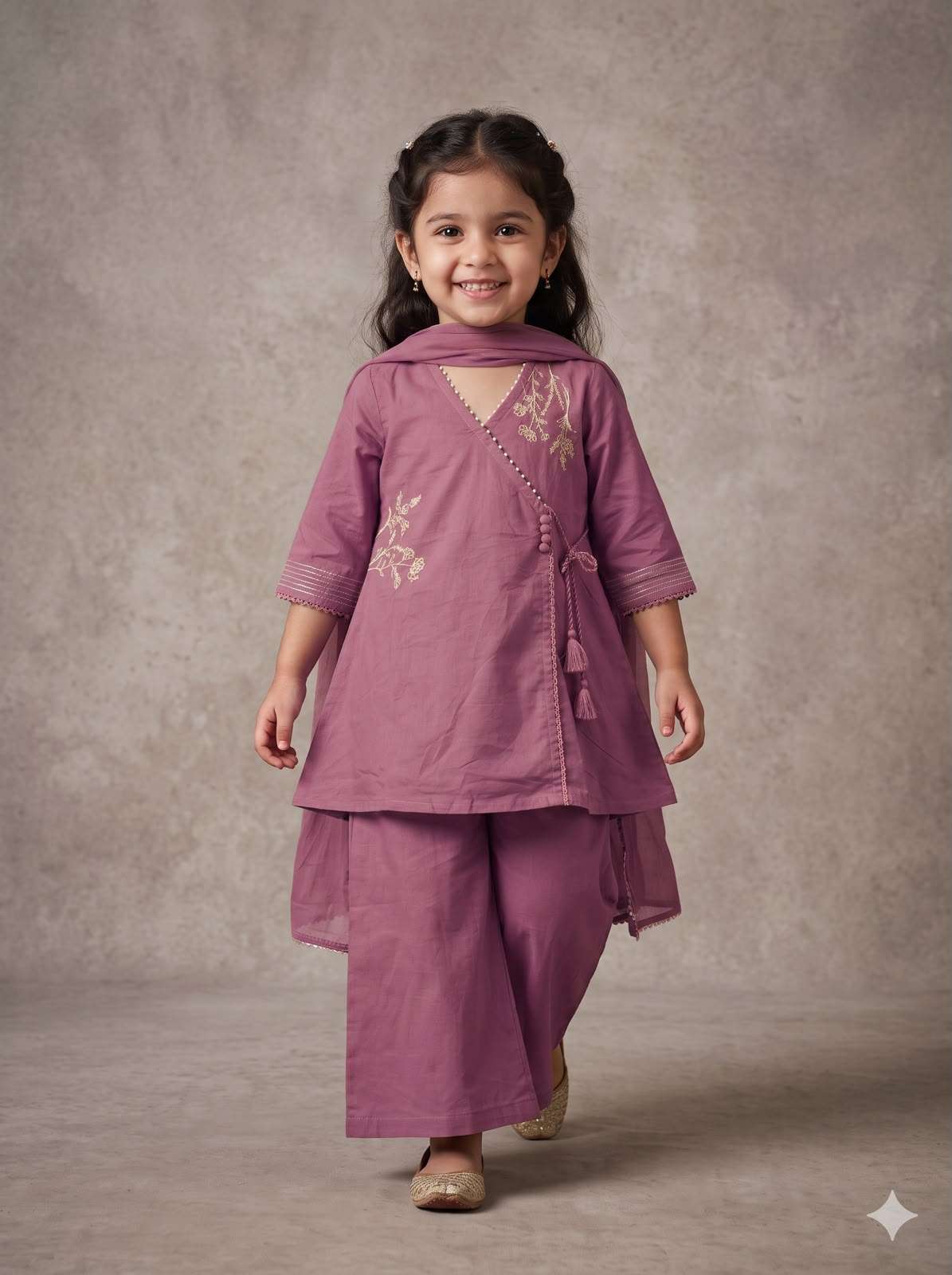 KIDS 17 PREMIUM ARTICLE FESTIVAL SEASON KURTI PALAZZO SUIT KIDS SUPPLIER