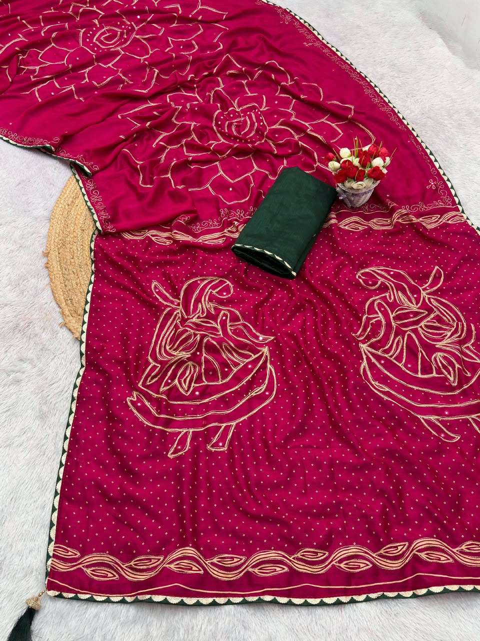 LAUNCHING SUPER HIT PURE SOFT VICHITA SILK FABRIC SAREE RESELLER IN SURAT 415  