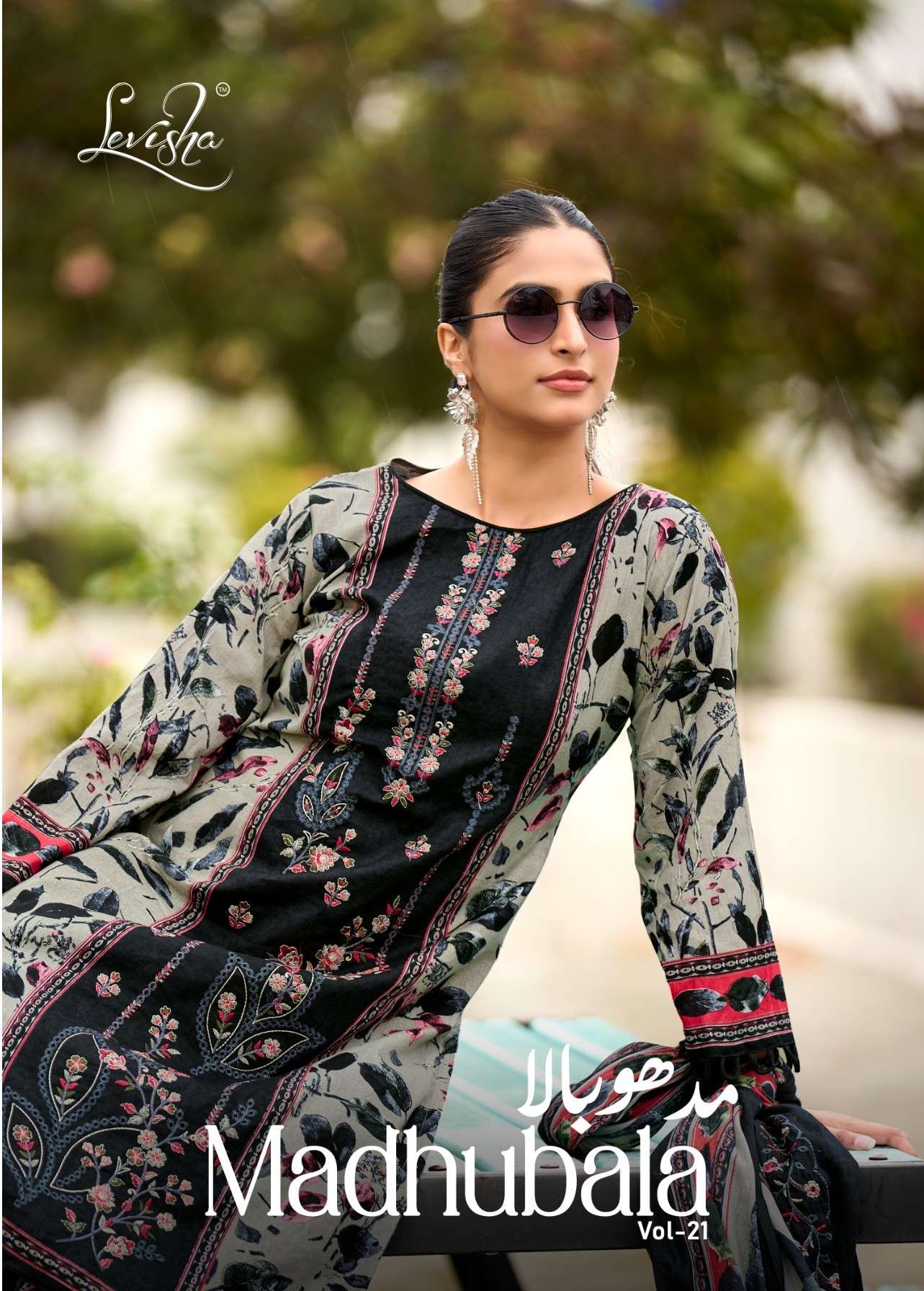 LEVISHA MADHUBALA VOL 21 LAWN COTTON PAKISTANI STYLE SALWAR SUIT DAILY WEAR DEALER