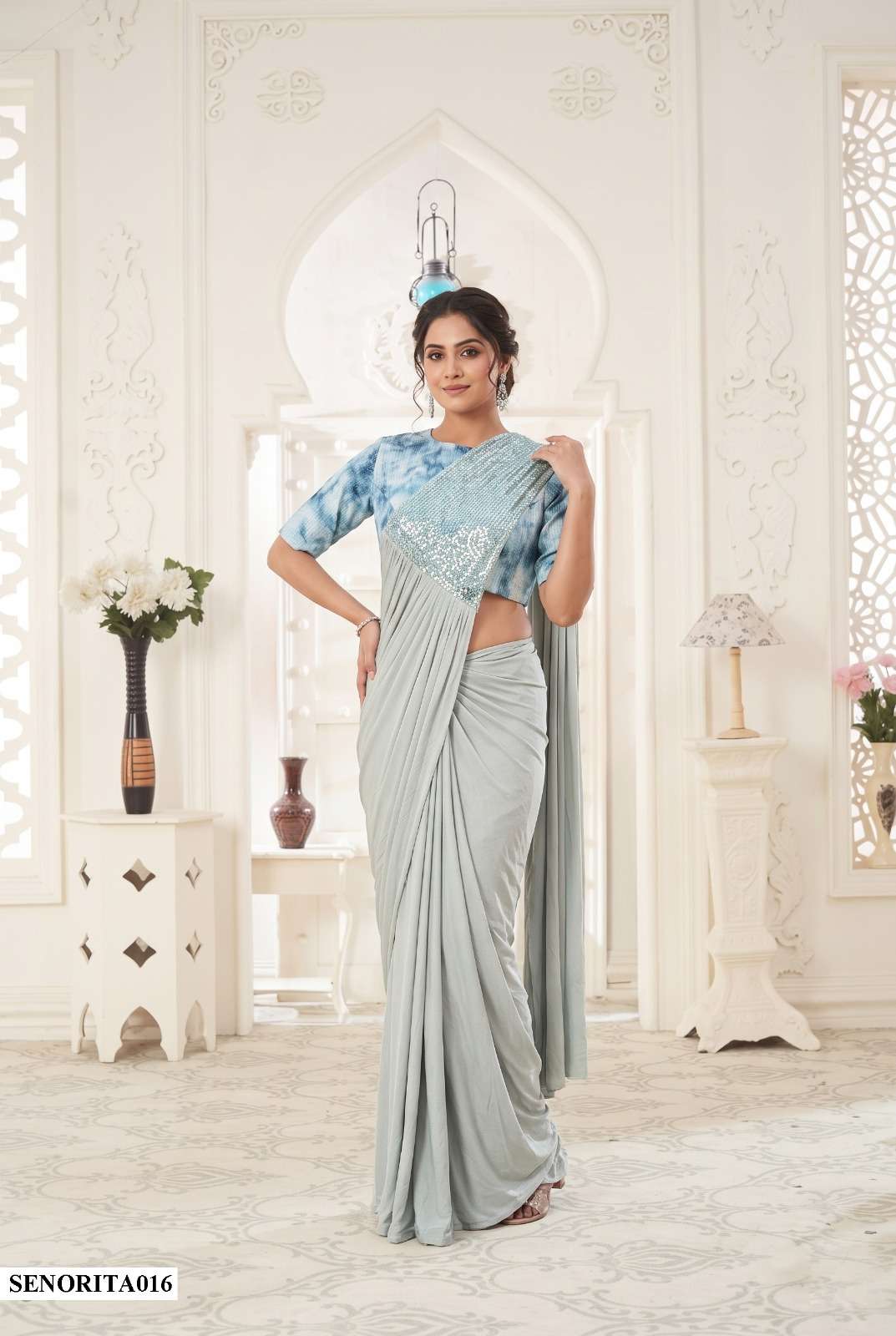  MAHOTSAV MOHMANTHAN SENORITA  LYCRA FABRIC PARTY WEAR SAREE WHOLESALE IN SURAT