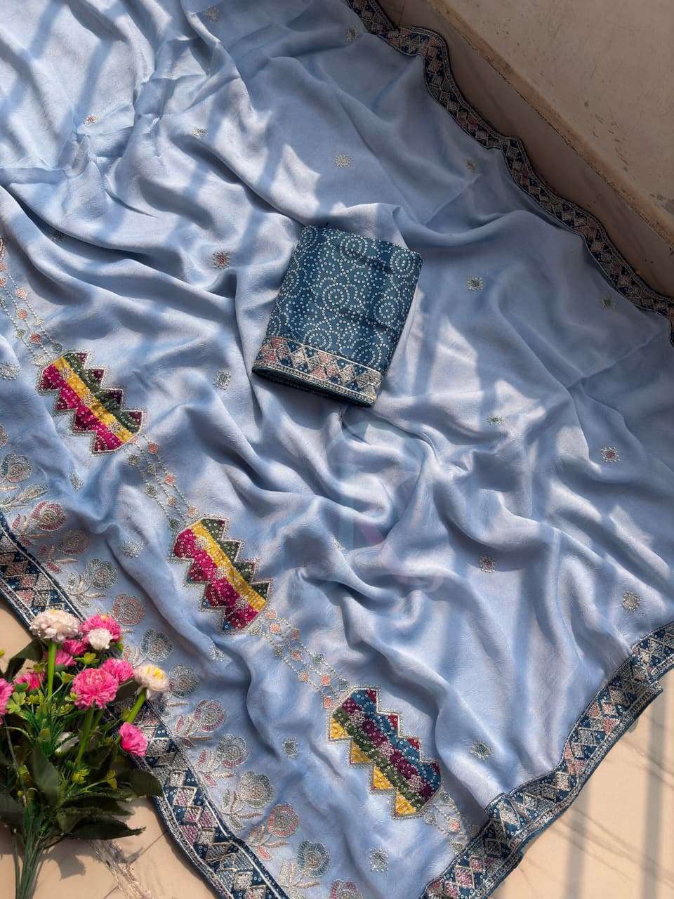 MARBAL CRUSH SILK FABRIC SAREE RESELLER IN SURAT 189