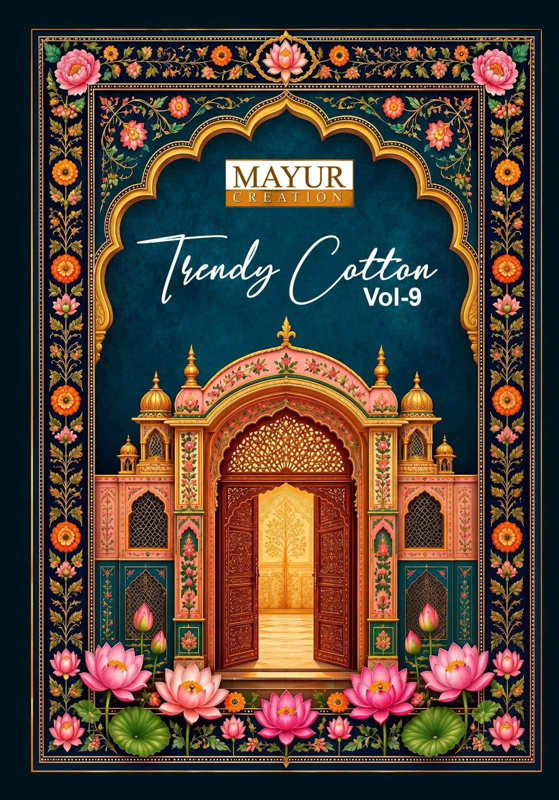 MAYUR TRENDY COTTON VOL 9 COTTON PRINTED SALWAR KAMEEZ AT MATERIAL SET WHOLESALER 