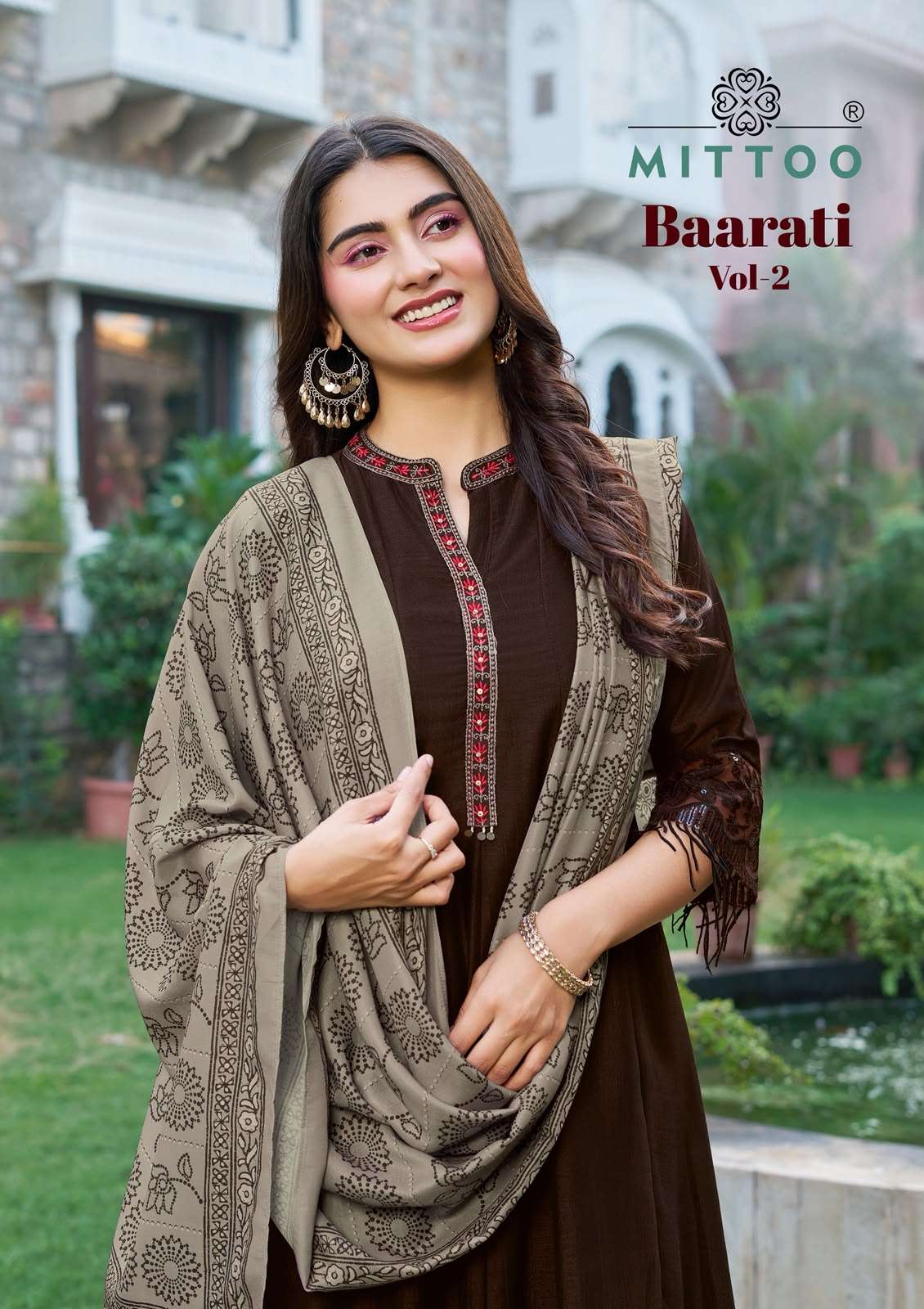 MITTOO BAARATI VOL 2 VICHITRA SANTOON INNER 3 PIECE SUIT CLOTHING DEALER