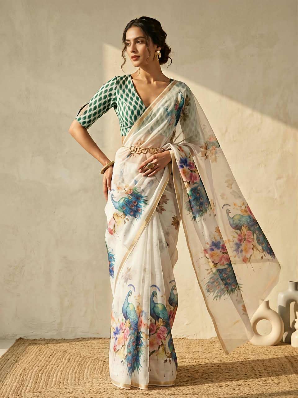 MORNI ON DEMAND PREMIUM SLUB COTTON SOFT FABRIC SAREE WHOLESALE IN SURAT