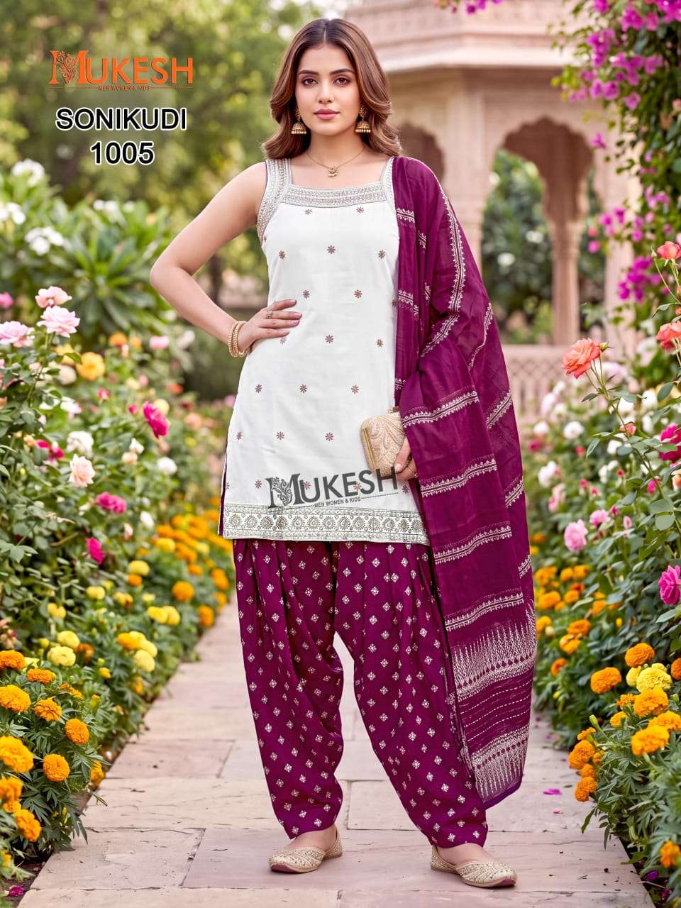 MUKESH SONIKUDI VERTICAN WITH EMBROIDERY PATIYALA SUIT FOR STITCHED EVERYDAY ANTHOLOGY