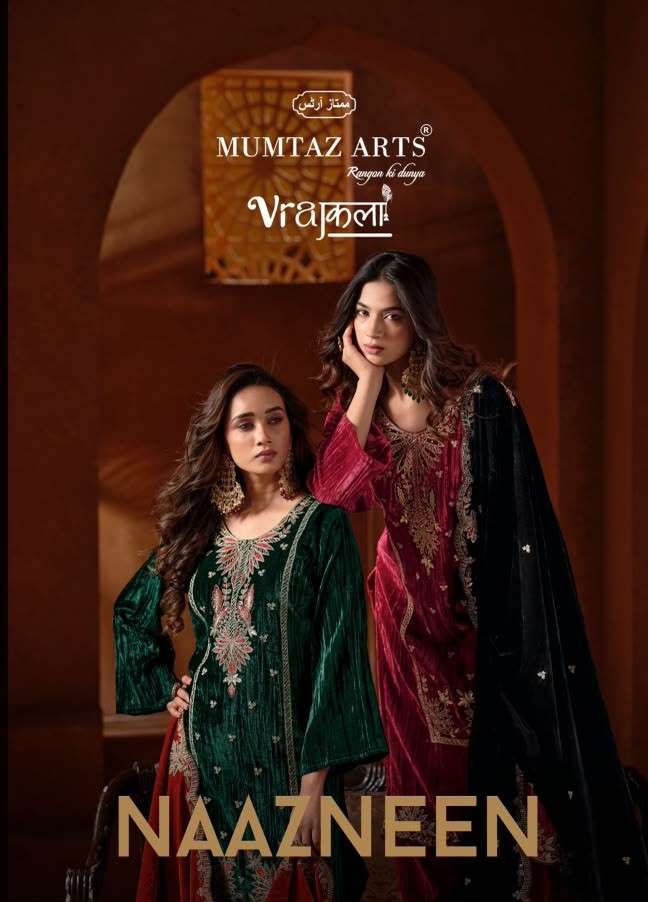 MUMTAZ ARTS RANGON KI DUNYA NAAZNEEN VELVET SALWAR SUIT TO WINTER OUTFIT WHOLESALER
