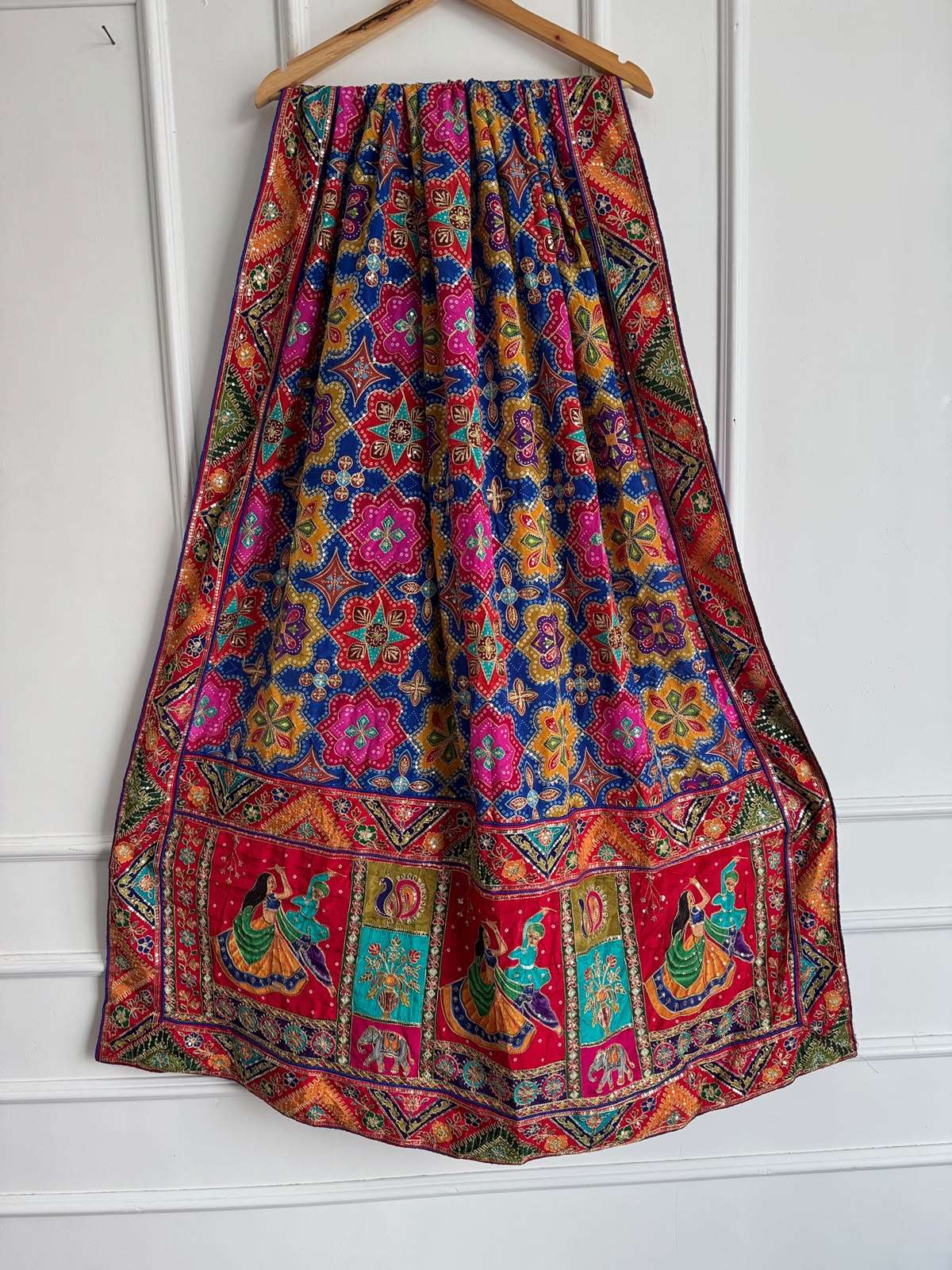  Navratri Pure Gajji Silk Duppata that gor for your beautigul chaniya choli wholesale in surat