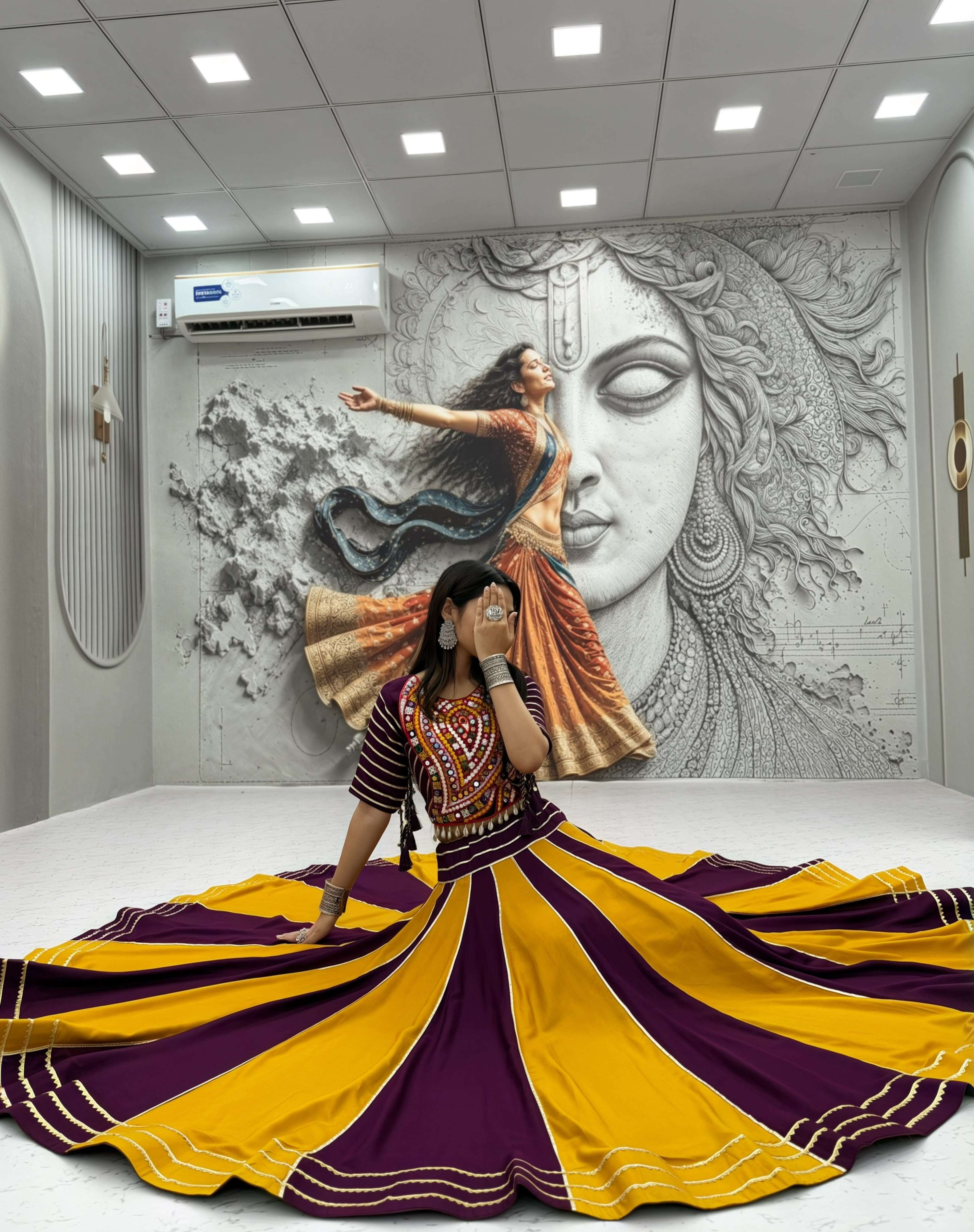  Navratri Special Lehenga choli in Pure cotton fabric reseller in surat  201