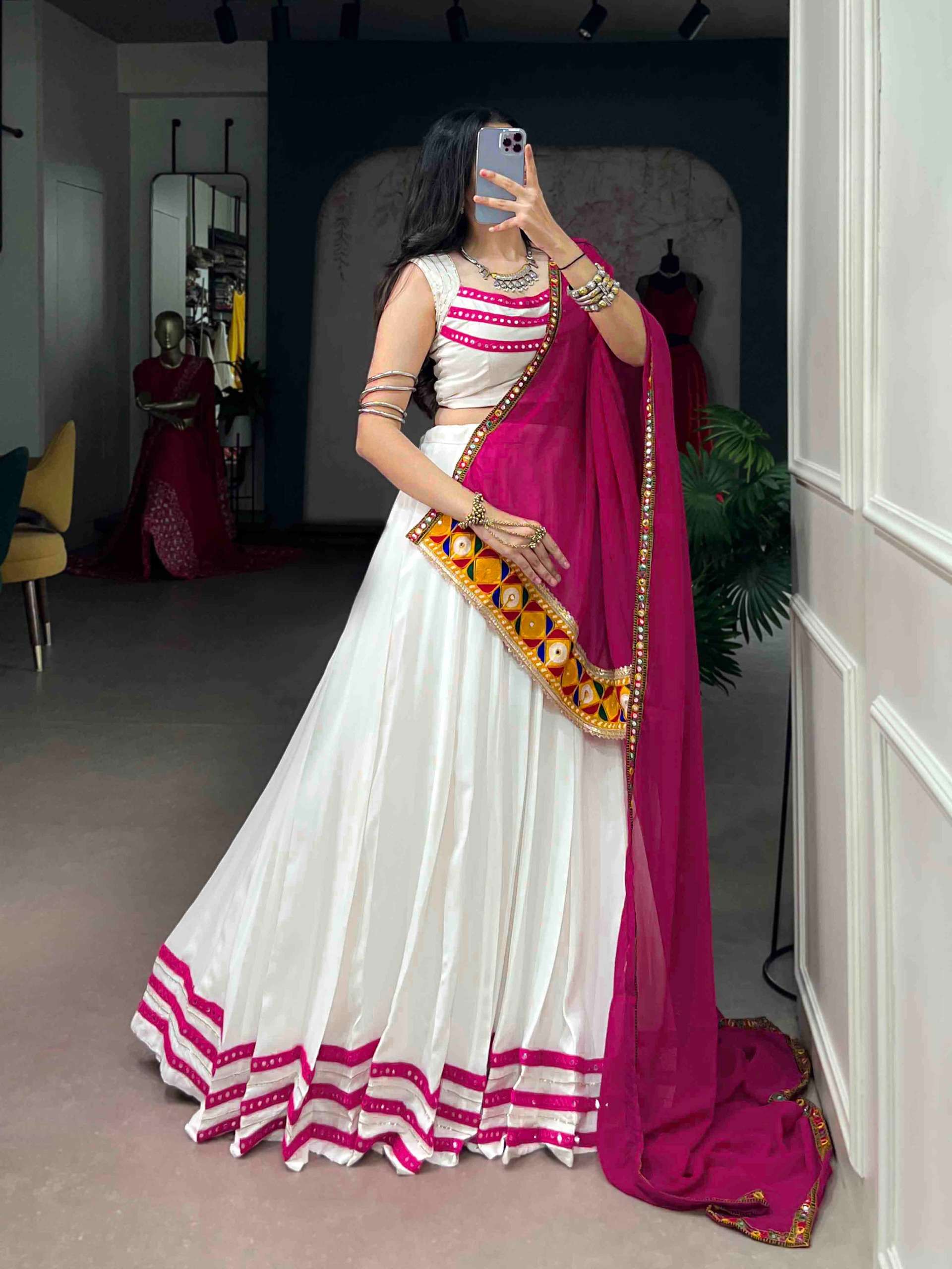  Navratri wear Beautiful and graceful Rayon fabric lehenga Choli Wholesale In Surat 1702