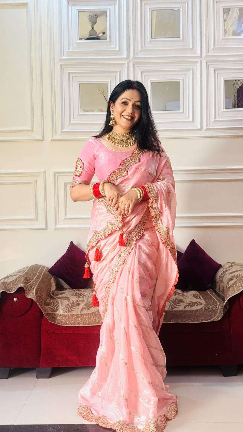  NAZAKAT LEHERIYA PRINT WITH FANCY SILK FABRIC SAREE WHOLESALE IN SURAT 