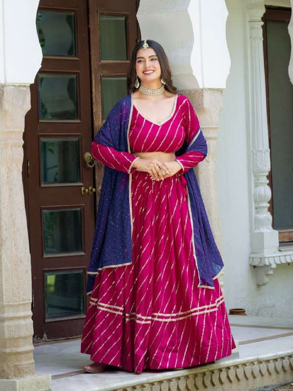 New Trending Lerhiya Embroidery work on Lehenga Choli resell...