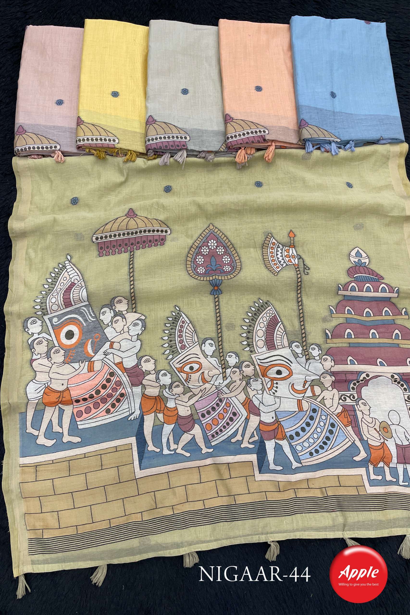 Nigaar Super soft Linen Blend Fancy Fabric Saree Reseller In Surat 