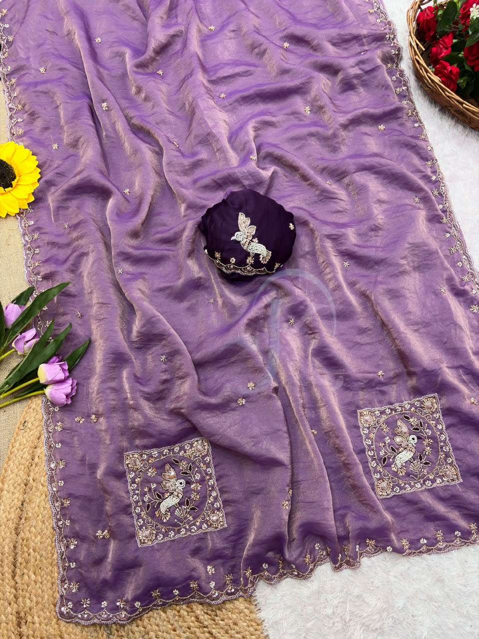 PREMIUM AND DESIGNER FANCY FABRIC SAREE WHOLESALE IN SURAT 502
