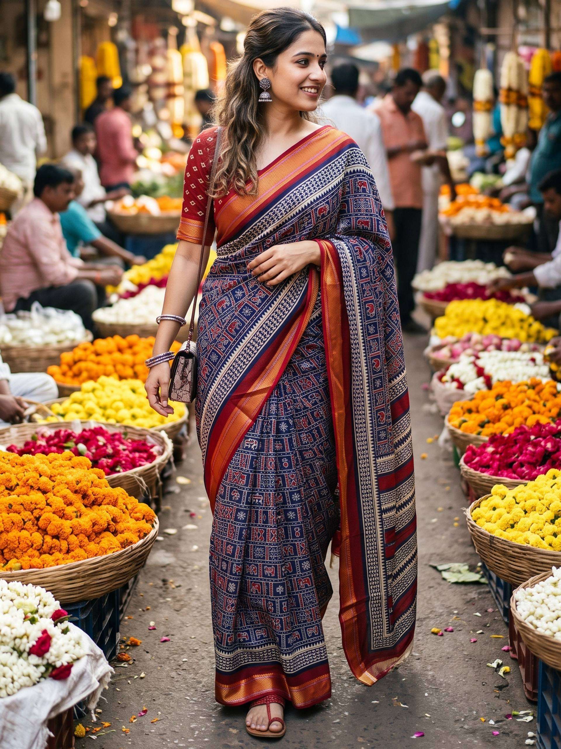 Premium Soft and pure Cotton Blend fabric saree wholesale in surat puma