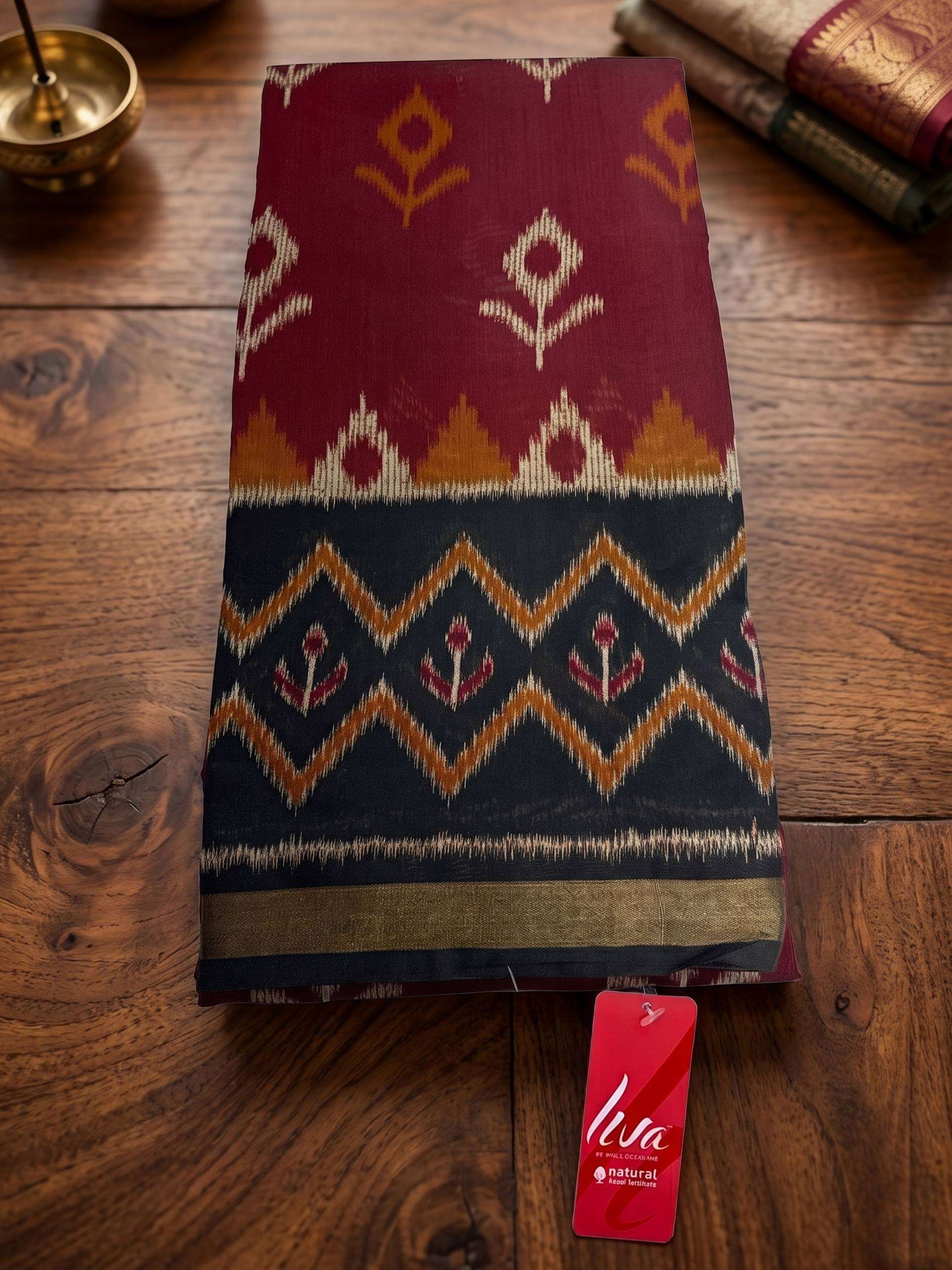  Primum Quality Nechral Naylon Fabric with Block Print Collection saree wholesale in surat 