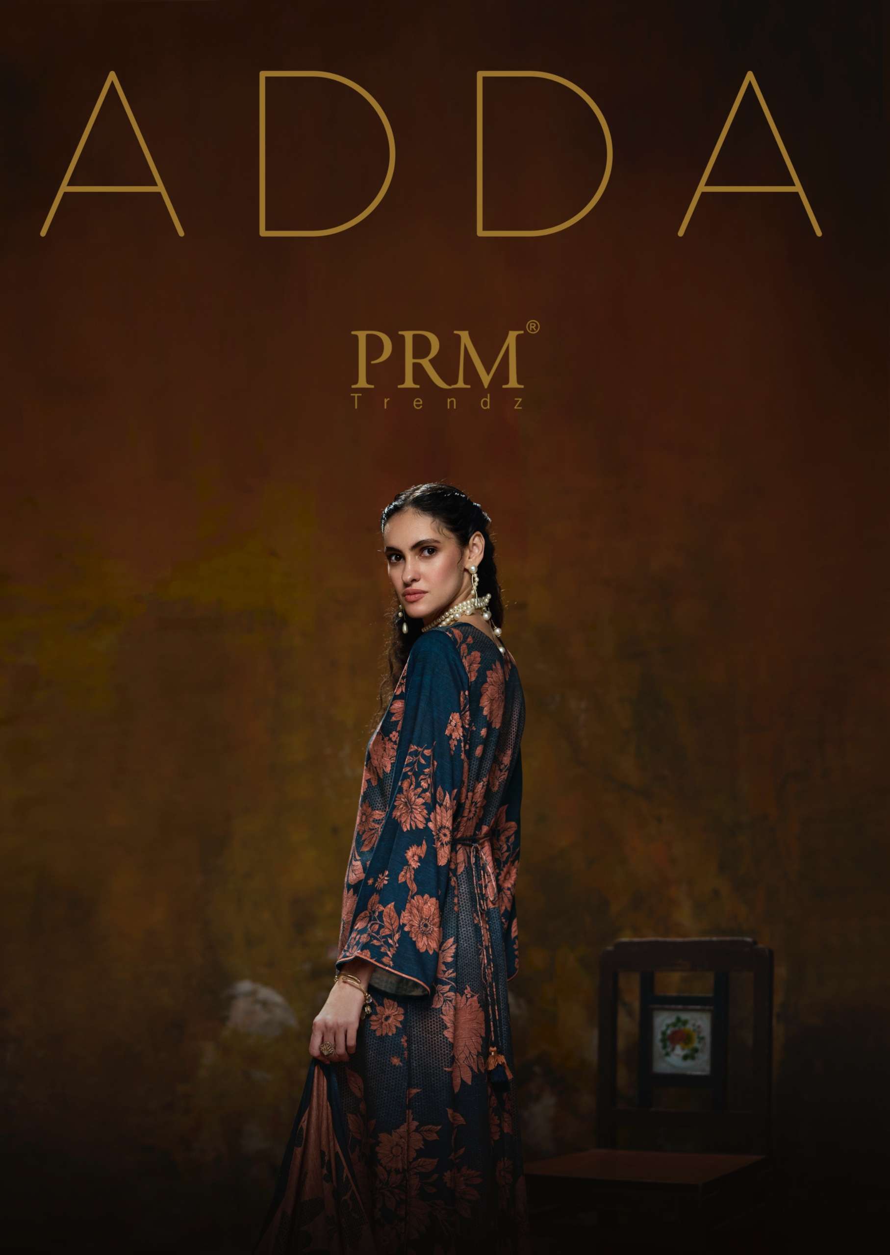 PRM TRENDZ ADDA WOOL PASHMINA DIGITAL PRINT MATERIAL SUIT WEDDING COUTURE SHOP