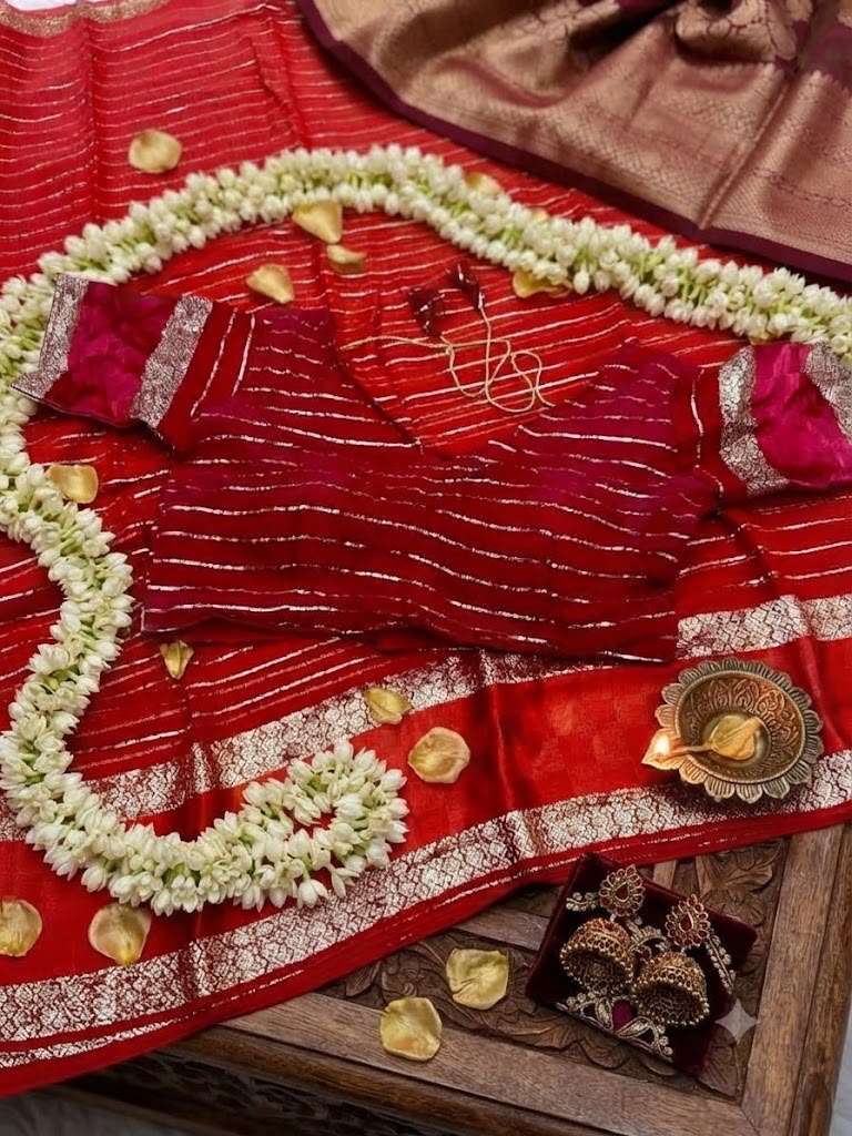 Pure and soft Viscose Georgette fabric Saree reseller in surat 