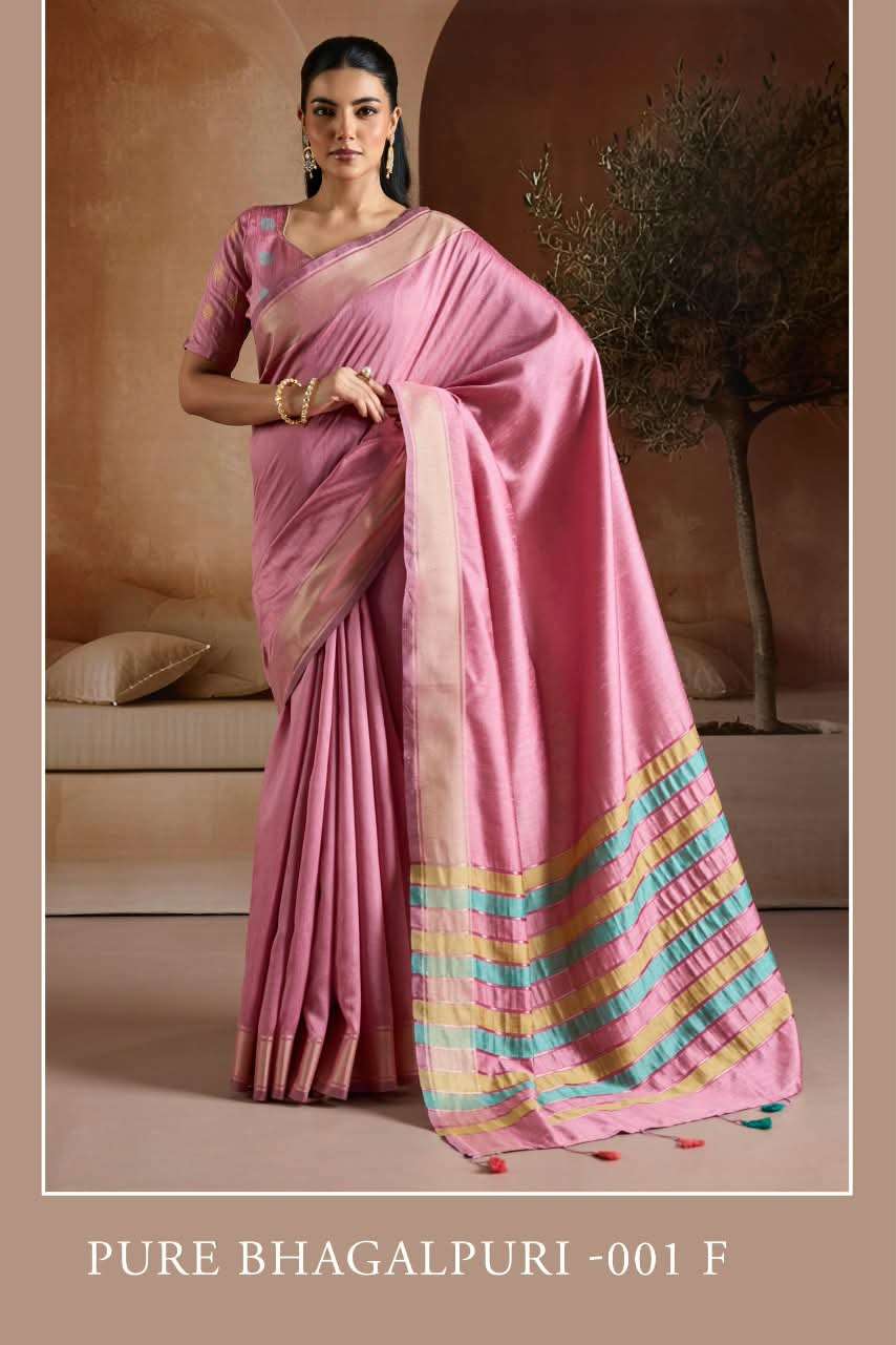 PURE BHAGALPURI HANDWOVEN BHAGALPURI WEAVING SAREE RESELLER IN SURAT
