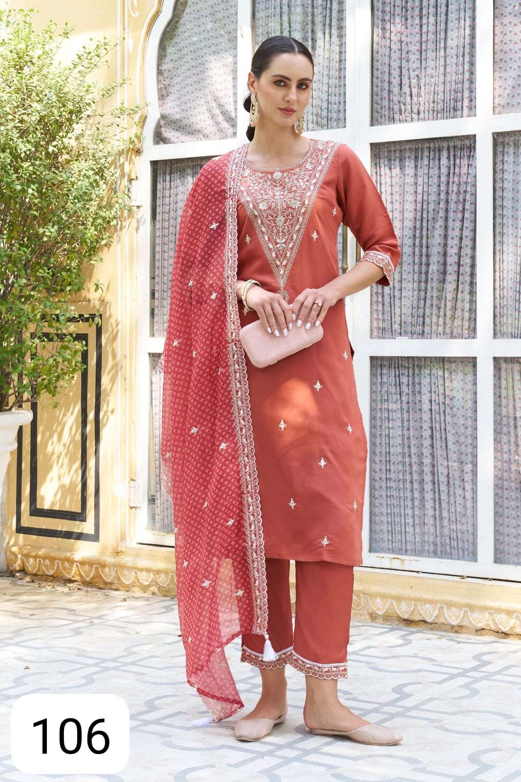 PURPLE CREATION MARYAM VISCOSE RAYON SHALWAR KAMEEZ LUXURY EXPERIENCE COLLECTION