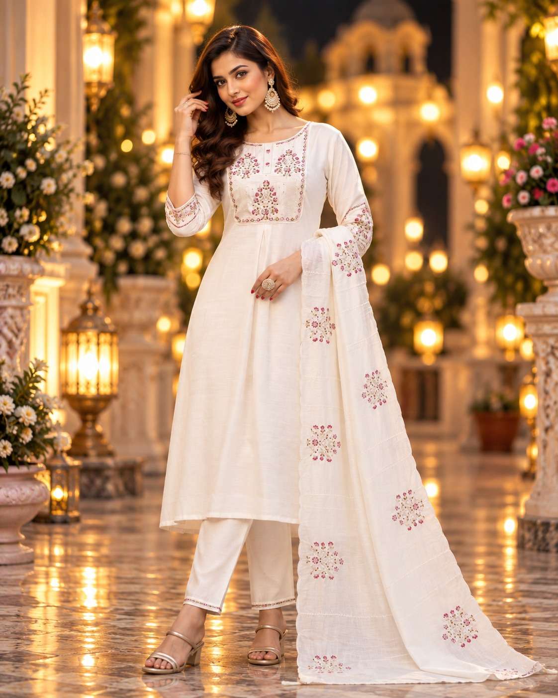 QTNESH FLORENCE VOL 3 READYMADE COLLECTION MANGO SILK SALWAR SUIT THE TRADITIONAL BUY