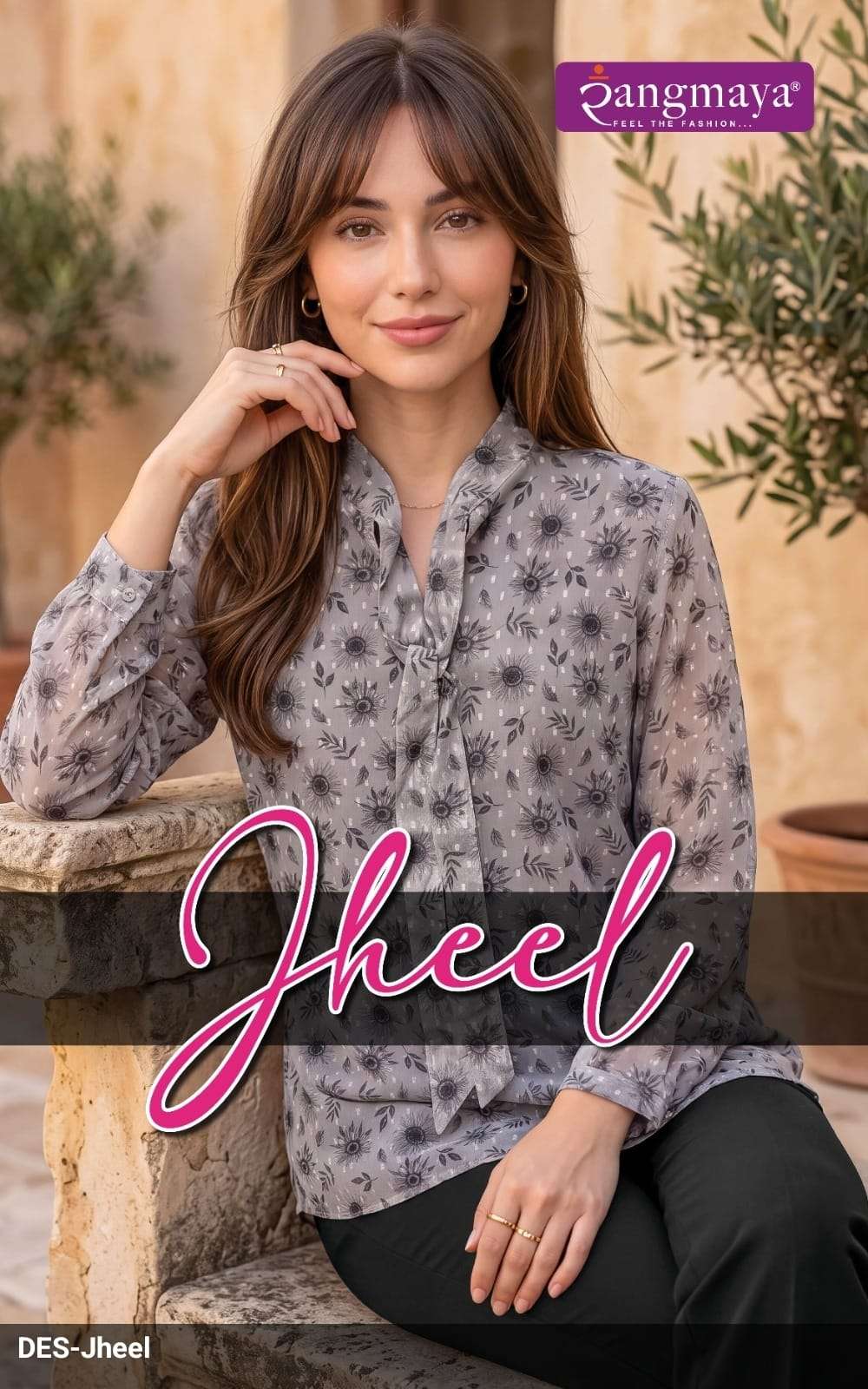 RANGMAYA JHEEL SIFFON MODERN SHORT TOP FOR GIRL DAILY WEAR OFFICE AND WHOLESALER